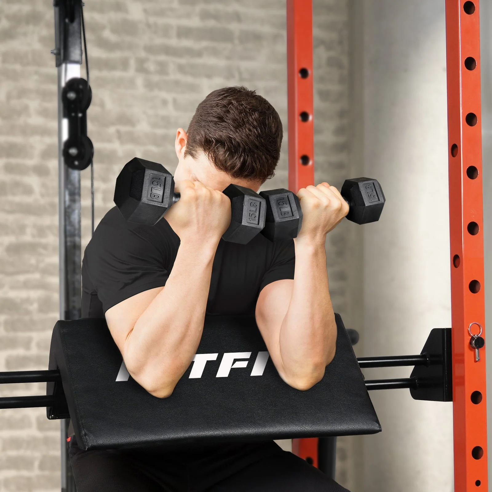 RitFit PAT01 2-In-1 Hip Thrust and Bicep Curl Attachment Only for P3 - Image 9