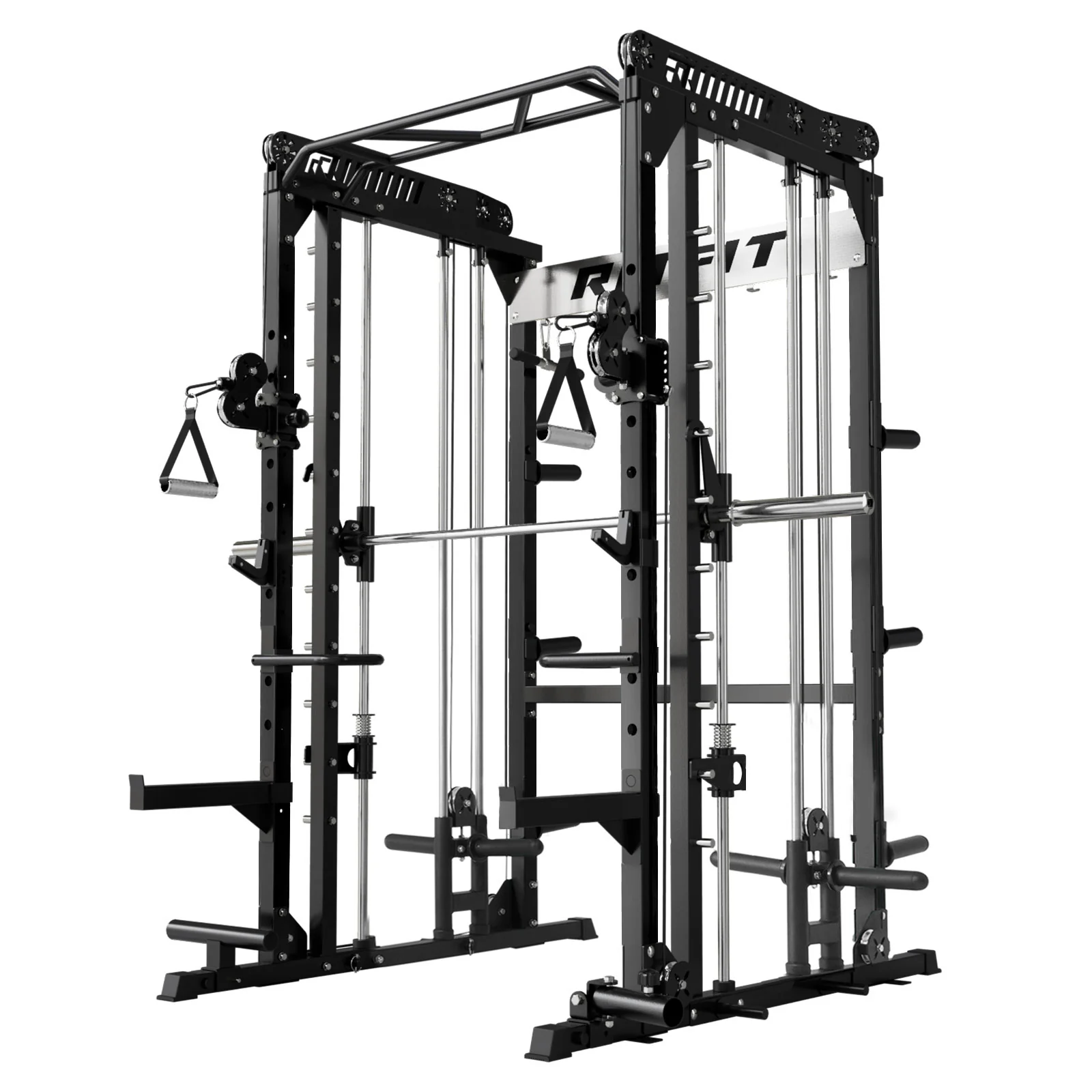 RitFit M1 PRO Multi-Functional Smith Machine with Cable Crossover System and Squat Rack for Home Gym - Image 25