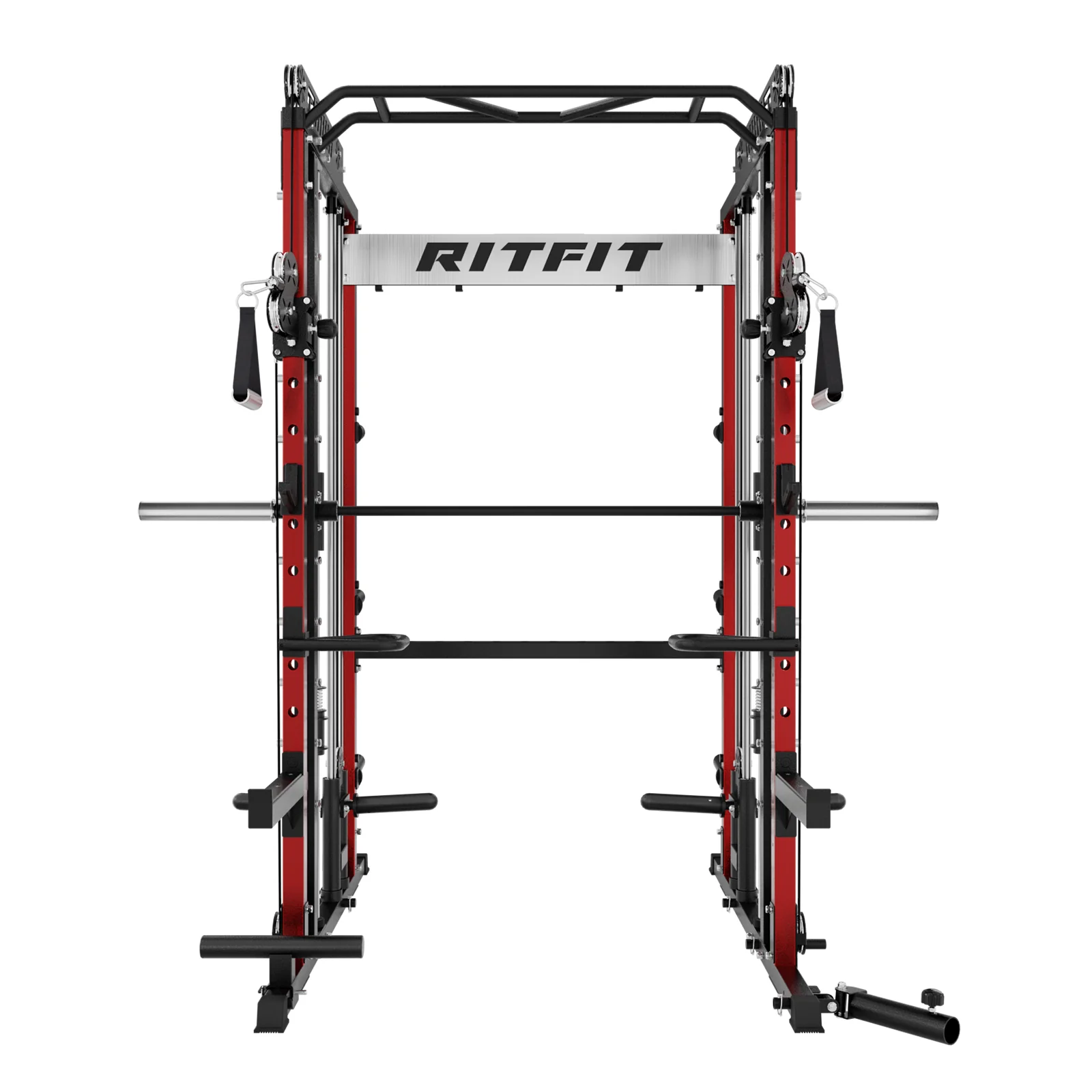 RitFit M1 PRO Multi-Functional Smith Machine with Cable Crossover System and Squat Rack for Home Gym - Image 4