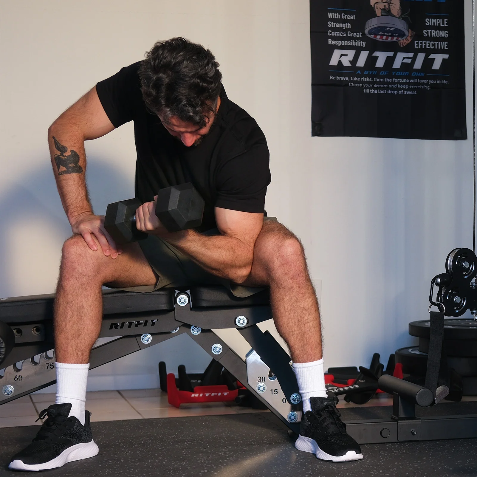 RitFit 1300LB Adjustable Weight Bench BWB01 - Image 4