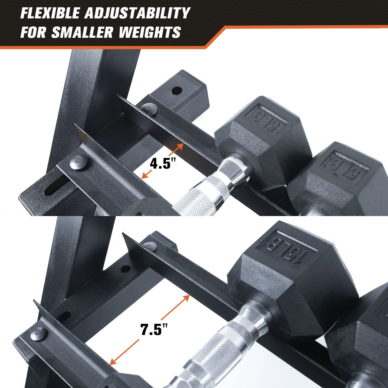 RitFit 3-Tier Dumbbell Weight Rack for Home Gym - Image 5