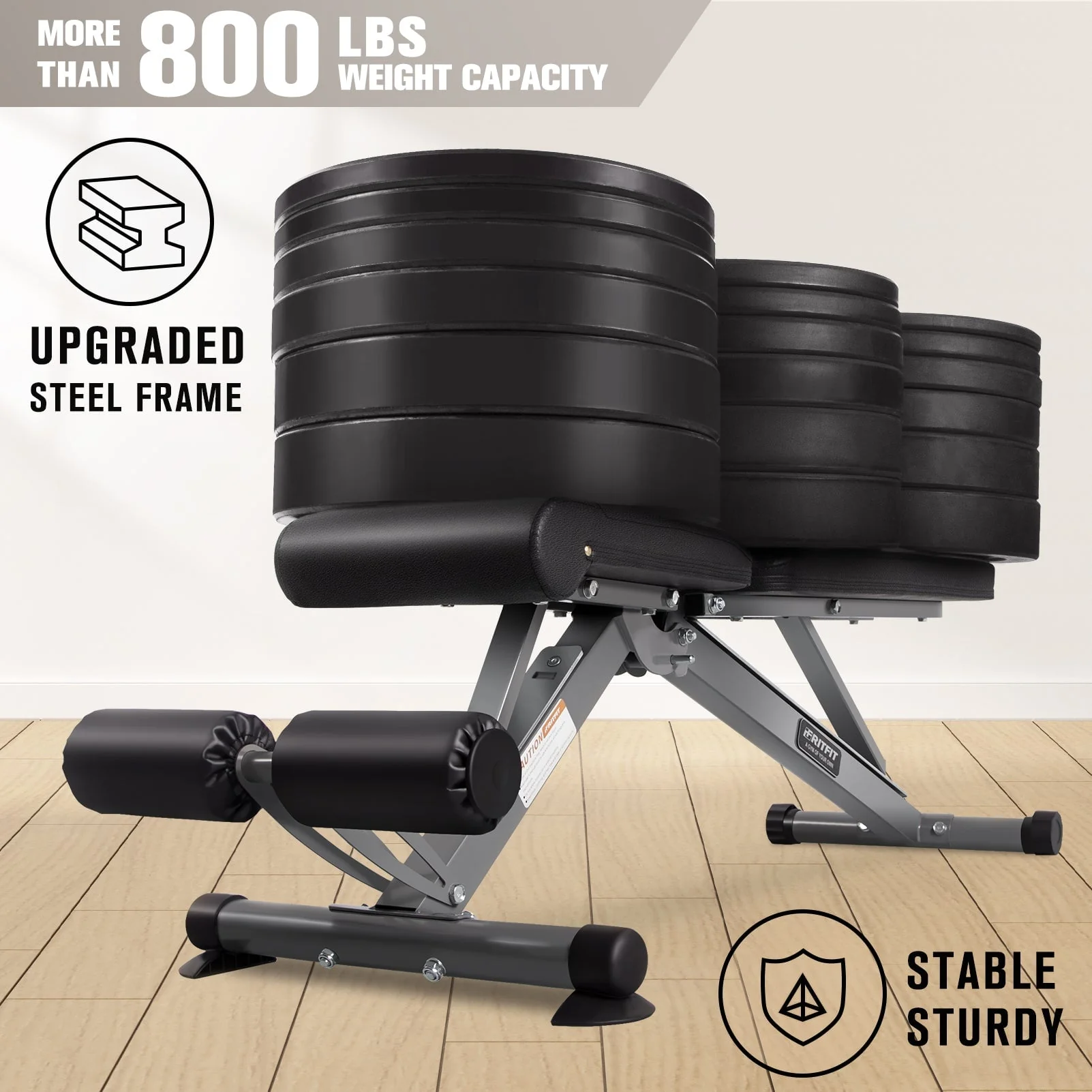 RitFit PWB01 Adjustable Foldable Weight Bench - Image 6