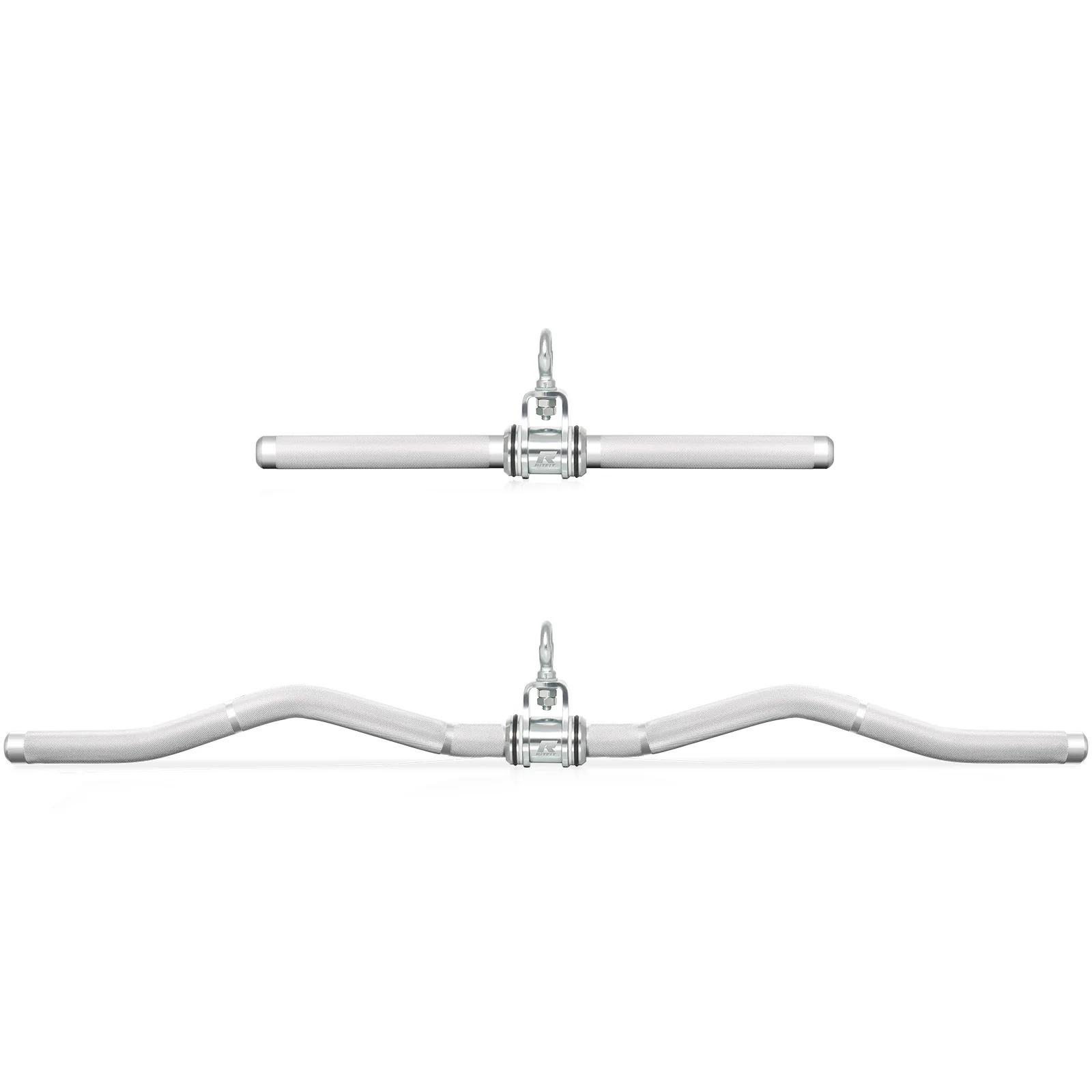 RitFit Aluminum Alloy Handle Set Long W-Shaped and Short Straight Bar for Cable Machine - Image 5