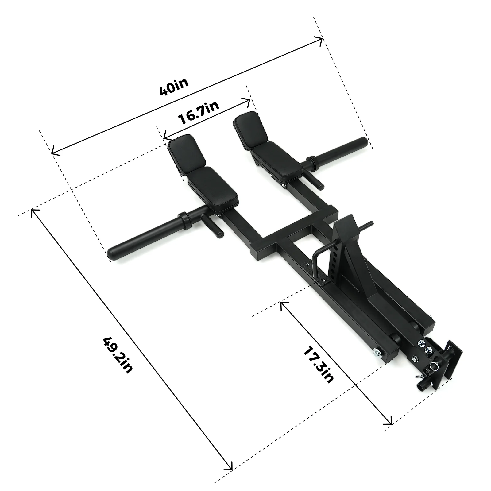 RitFit AT02A Hack Squat Rack Attachment for 2"X2", 2"X3", 3"X3" Rack - Image 3