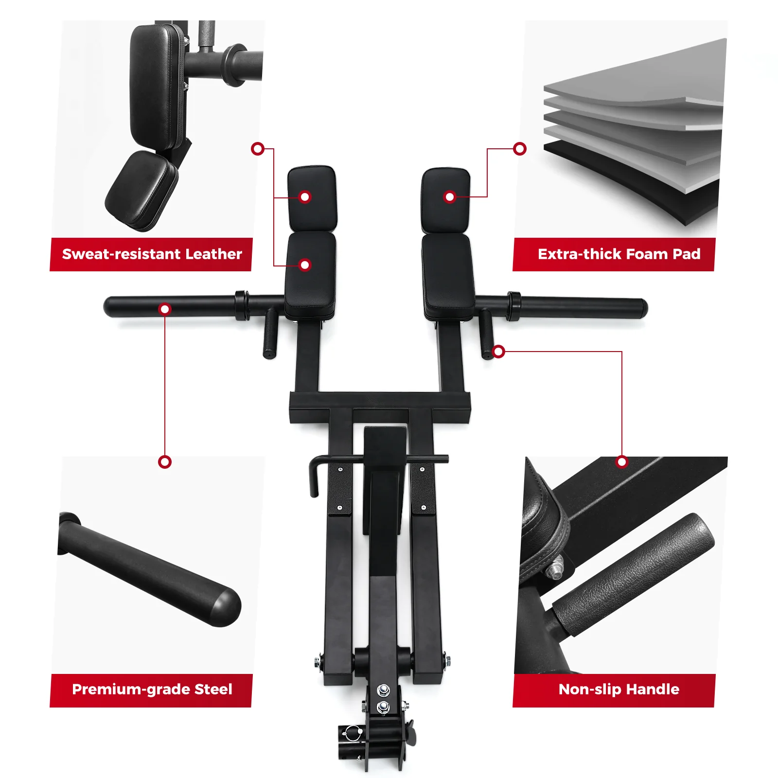 RitFit AT02A Hack Squat Rack Attachment for 2"X2", 2"X3", 3"X3" Rack - Image 4
