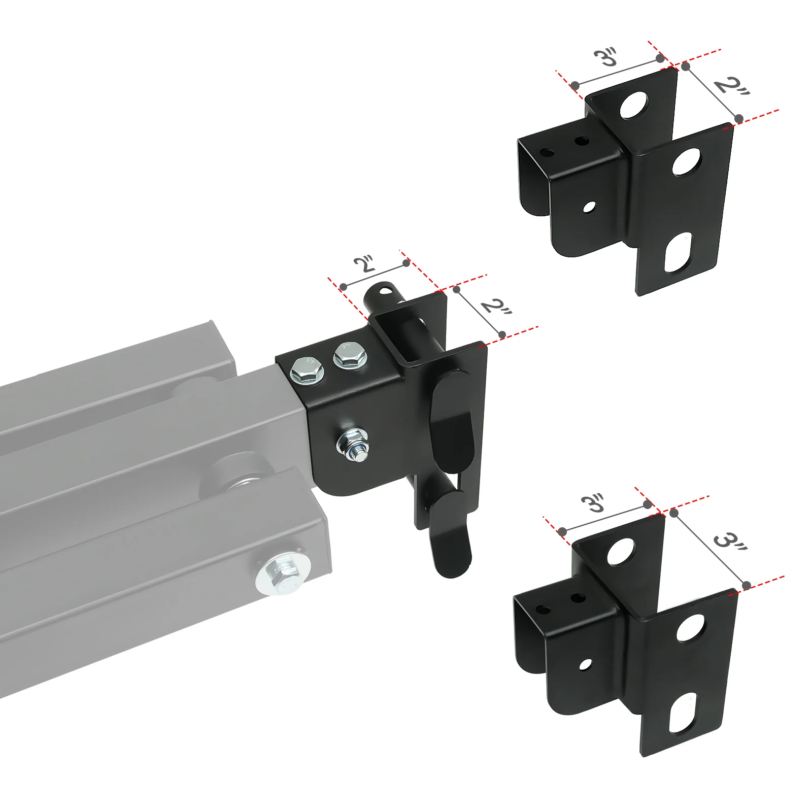 RitFit AT02A Hack Squat Rack Attachment for 2"X2", 2"X3", 3"X3" Rack - Image 6