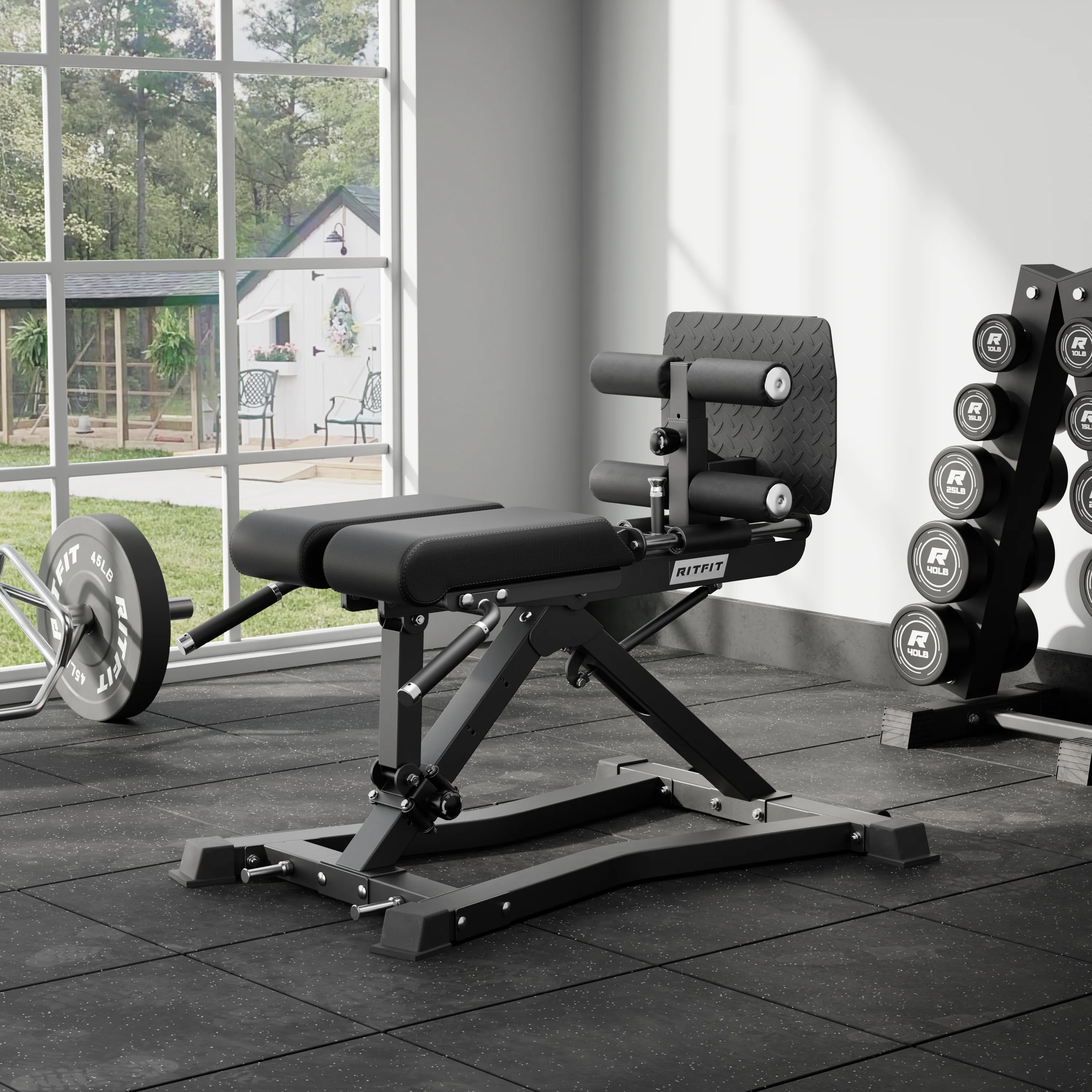 RitFit BE01 Adjustable Back Extension Machine for Home and Gym - Image 9