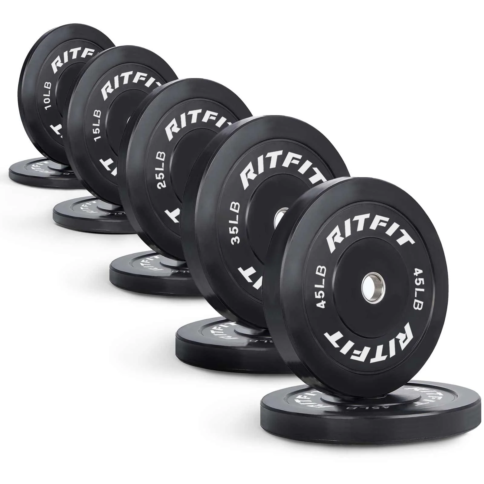 RitFit Olympic Bumper Weight Plates - 2-inch - Image 15