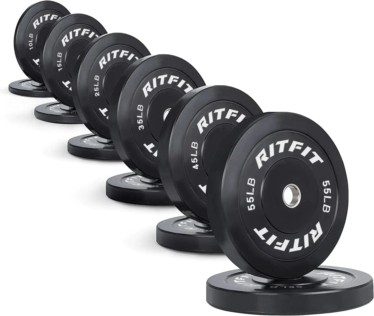 RitFit Olympic Bumper Weight Plates - 2-inch - Image 16