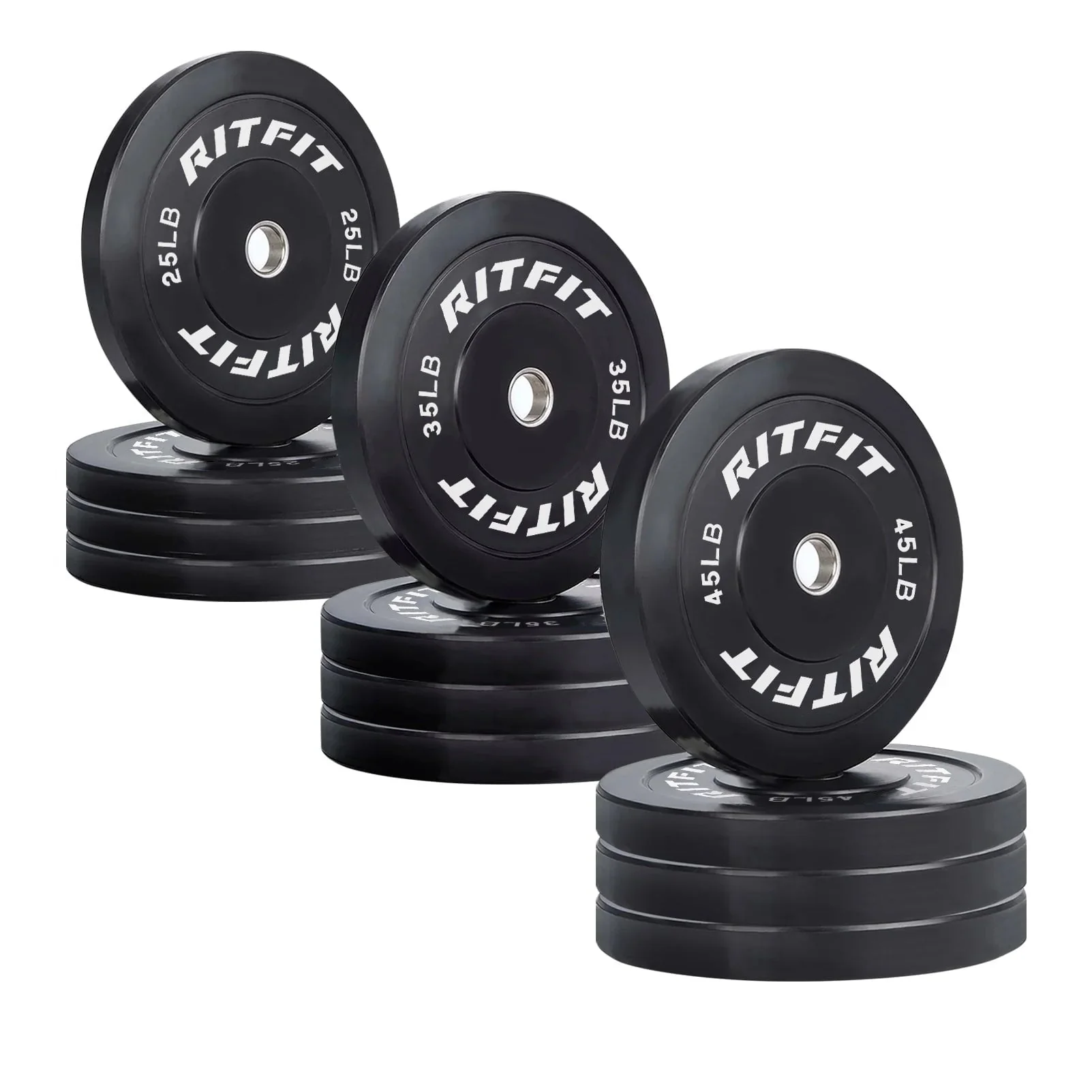 RitFit Olympic Bumper Weight Plates - 2-inch - Image 20