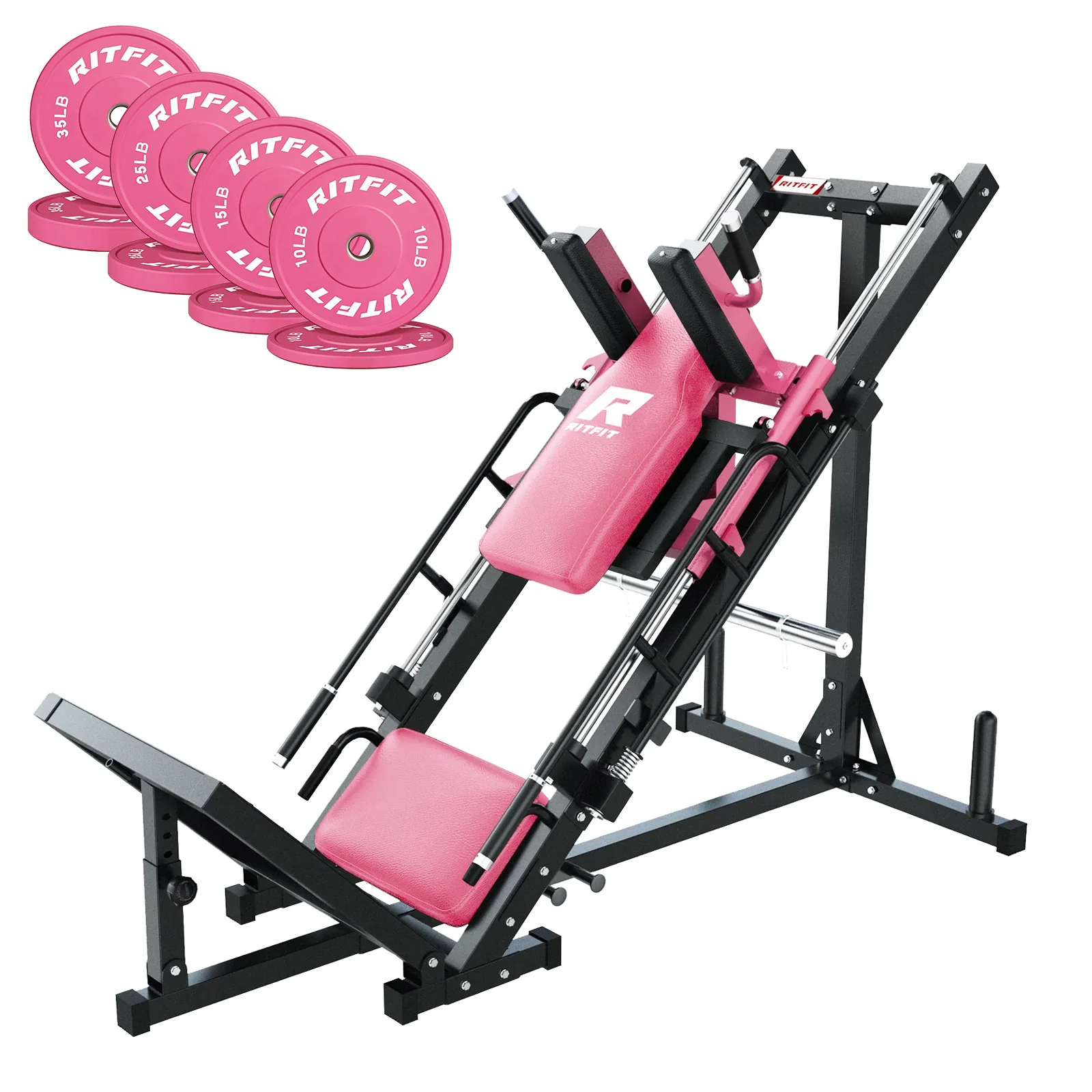 RitFit BLP01 Full Leg Workout Package 3-In-1 Leg Press, Hack Squat, and Calf Raise Set - Image 11