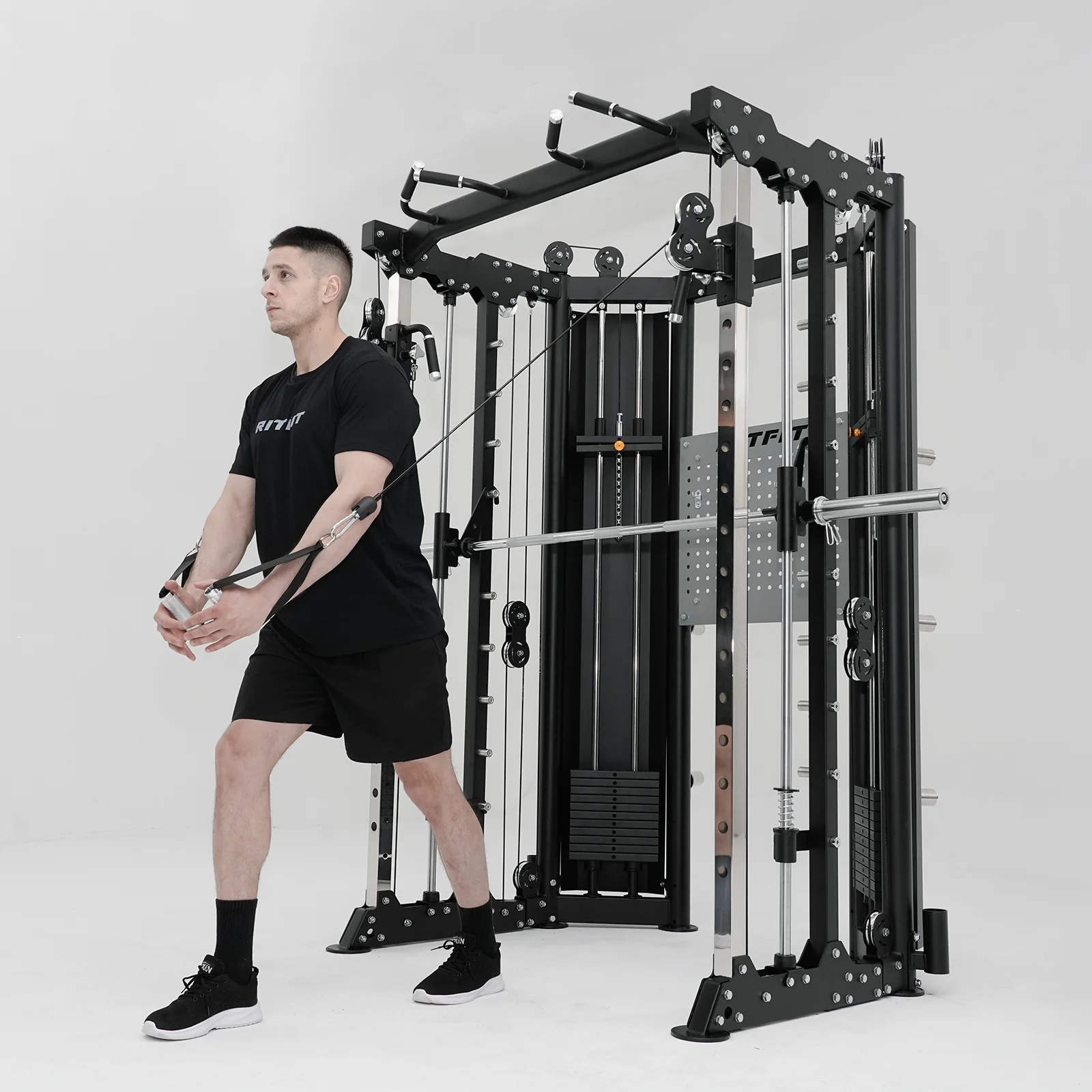 RitFit BPC06 All-In-One Smith Machine with 286LB Weight Stacks - Image 10