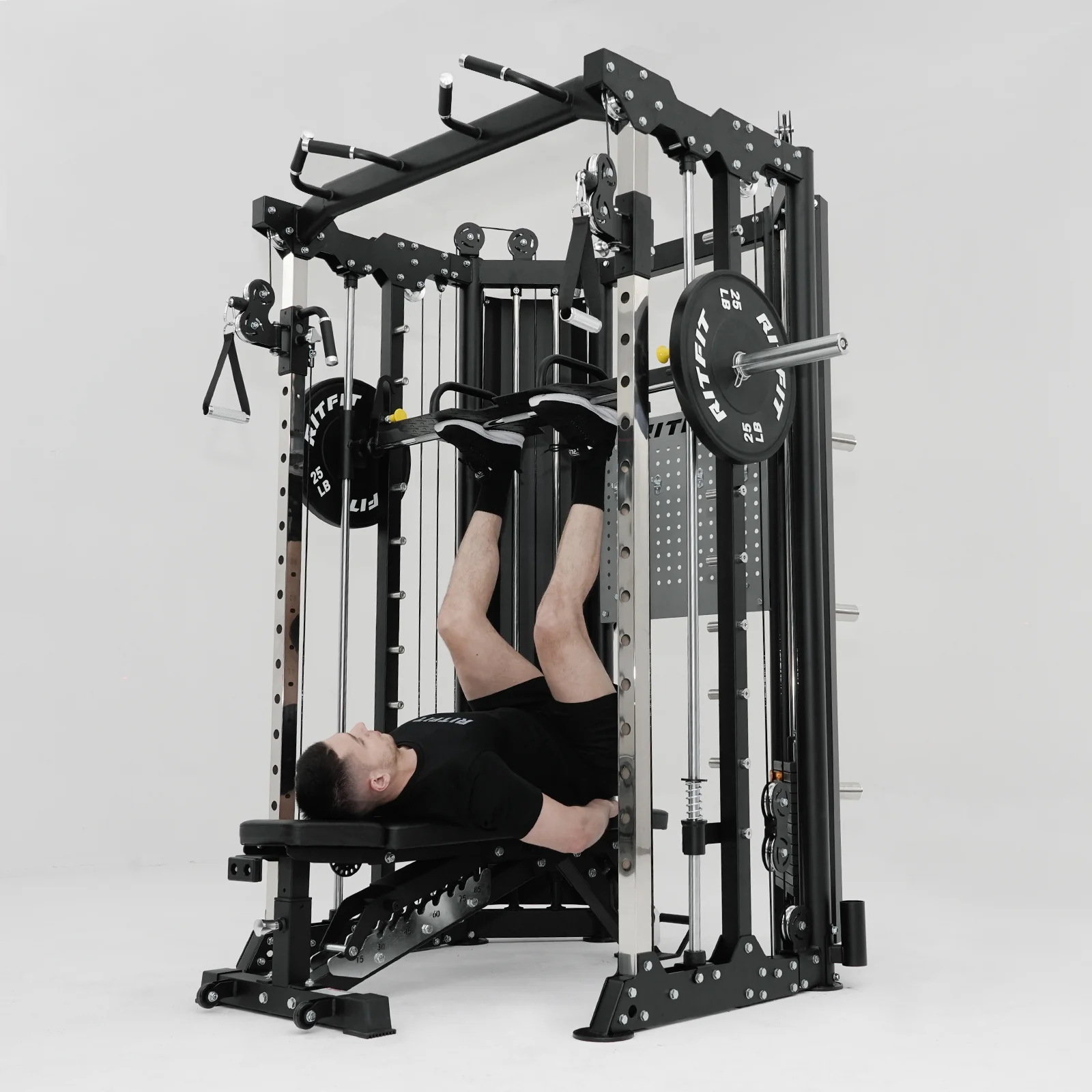 RitFit BPC06 All-In-One Smith Machine with 286LB Weight Stacks - Image 11