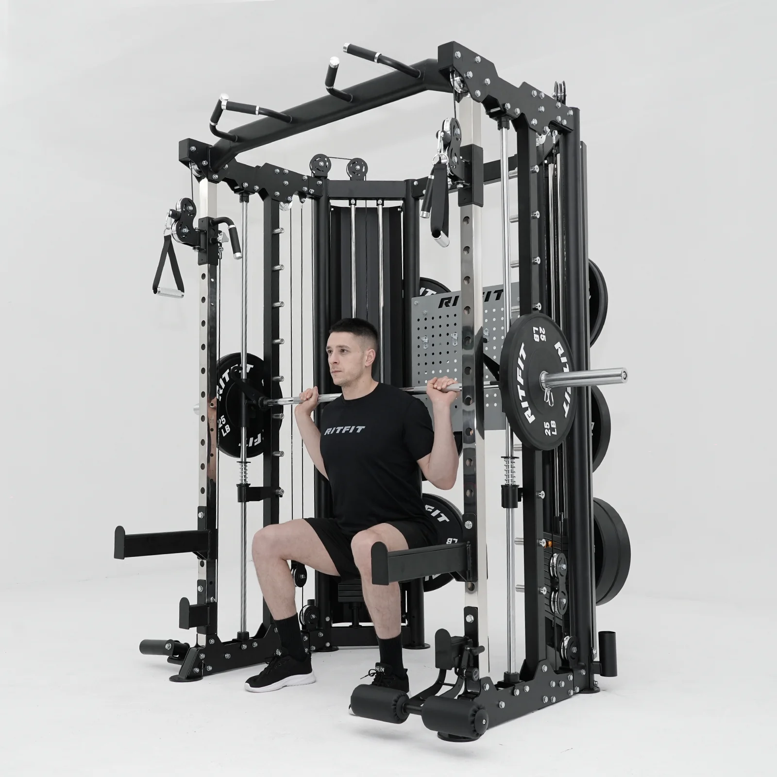 RitFit BPC06 All-In-One Smith Machine with 286LB Weight Stacks - Image 12