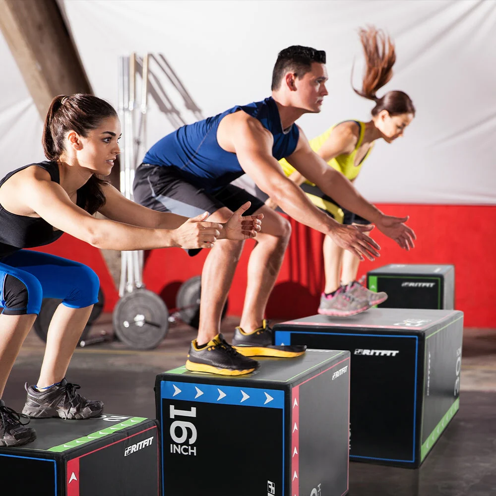 RitFit 3-in-1 Plyo Box Soft Foam Box Jump Platform - Image 3