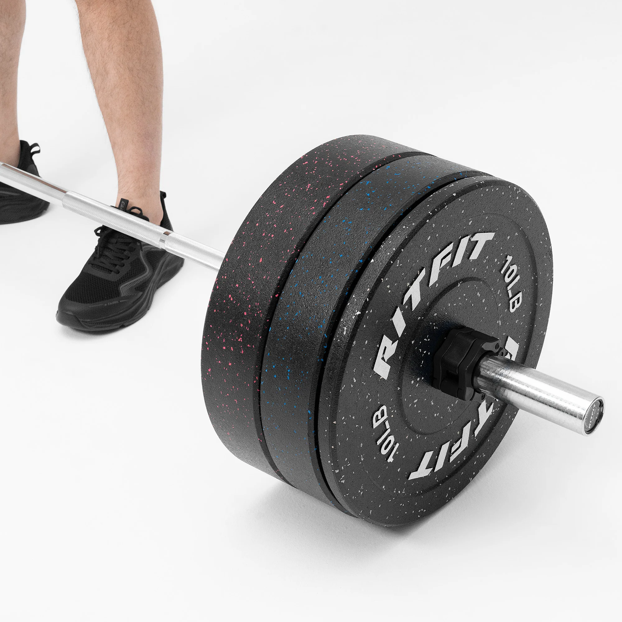 RitFit Fleck Olympic Bumper Weight Plates - 2-Inch - Image 14