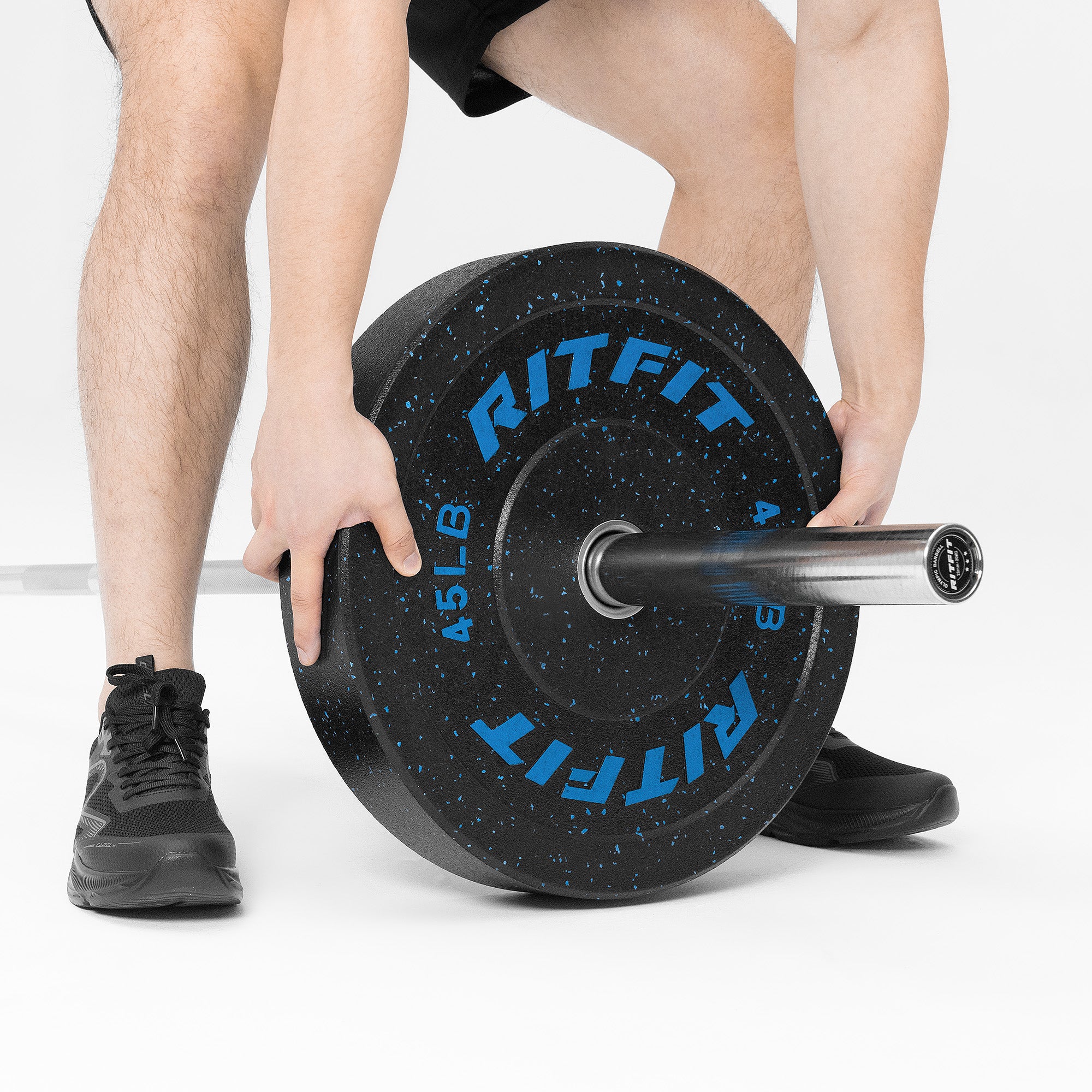 RitFit Fleck Olympic Bumper Weight Plates - 2-Inch - Image 15