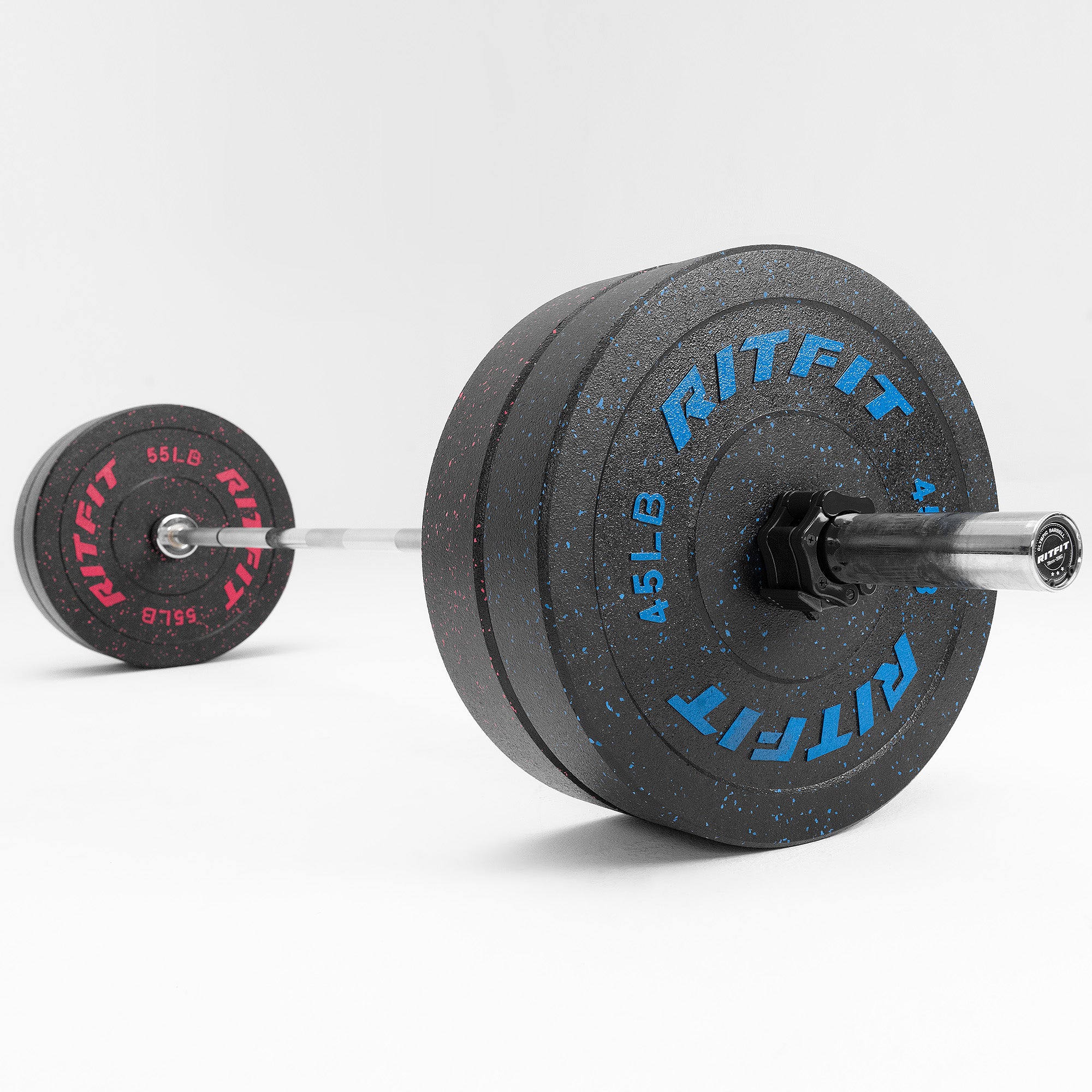RitFit Fleck Olympic Bumper Weight Plates - 2-Inch - Image 17
