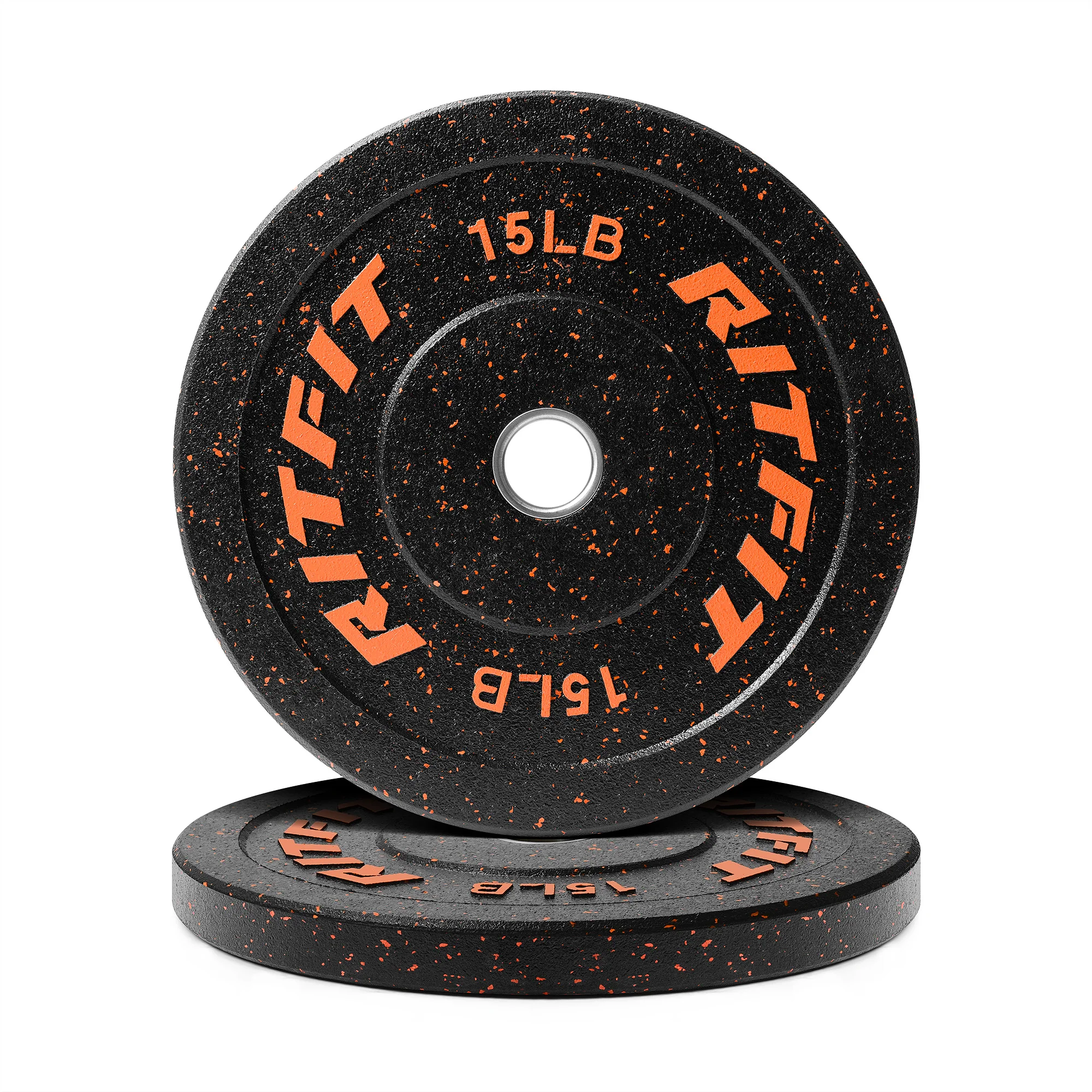 RitFit Fleck Olympic Bumper Weight Plates - 2-Inch - Image 4