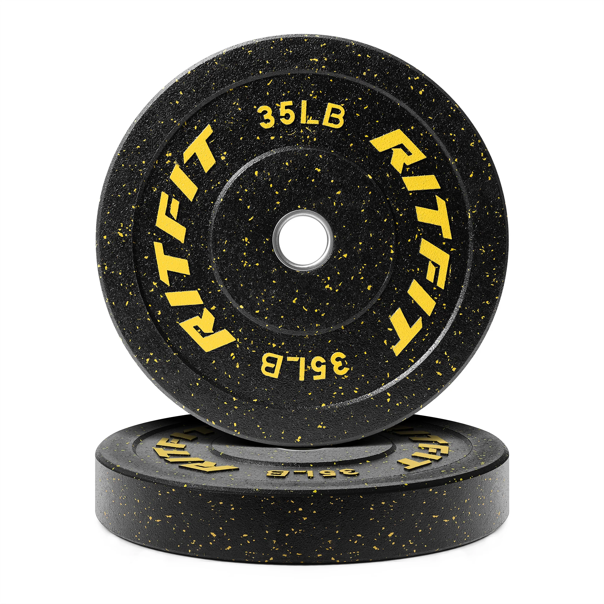 RitFit Fleck Olympic Bumper Weight Plates - 2-Inch - Image 5