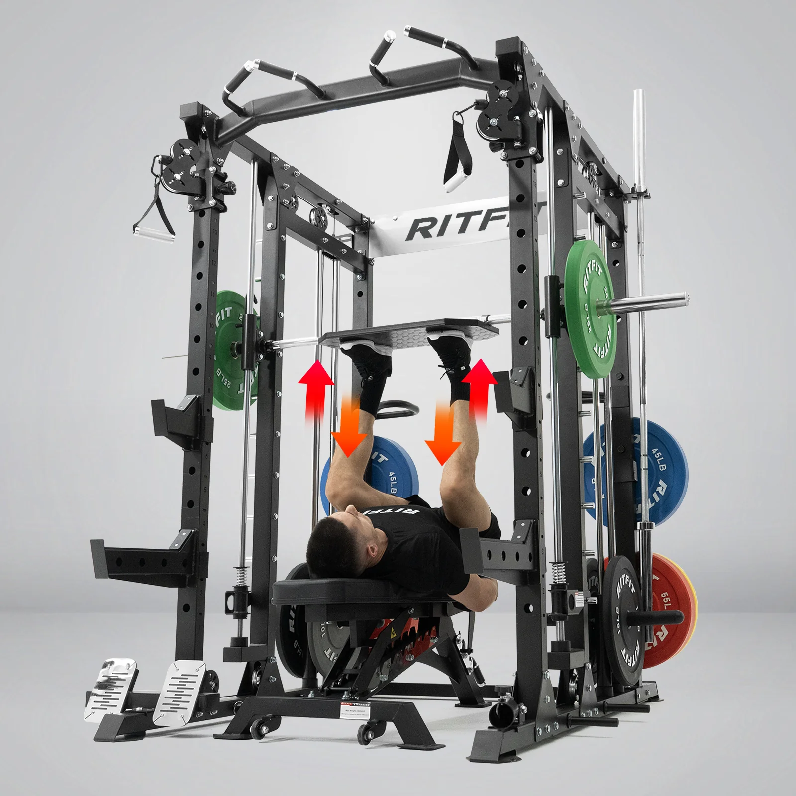 RitFit AT04 Foot Plate for Leg Press – Smith Machine Compatible - Image 7