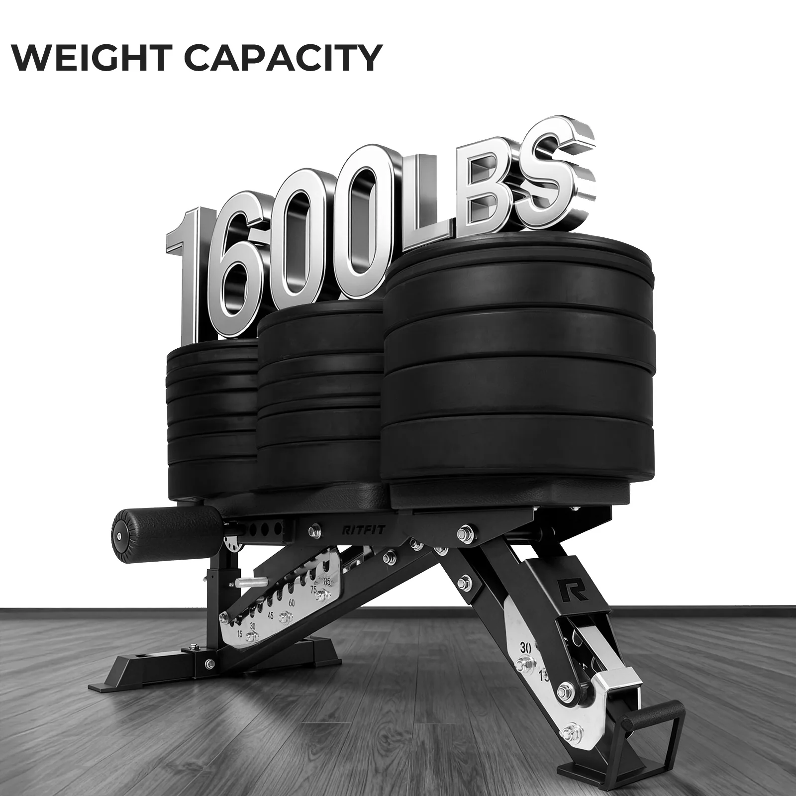 RitFit GATOR 1600LB Adjustable Weight Bench - Image 6