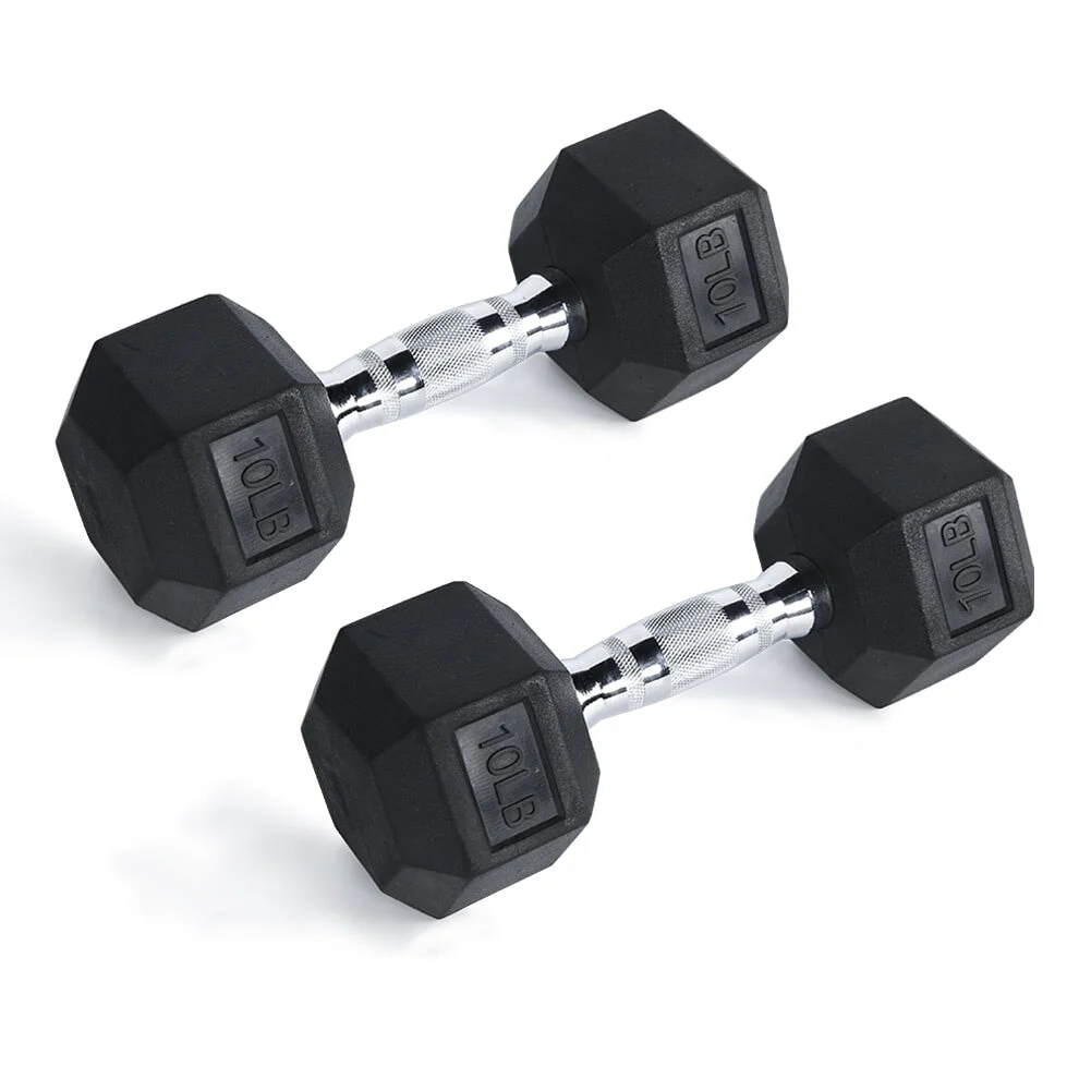 RitFit Rubber Hex Dumbbells Pairs and Sets - Image 11