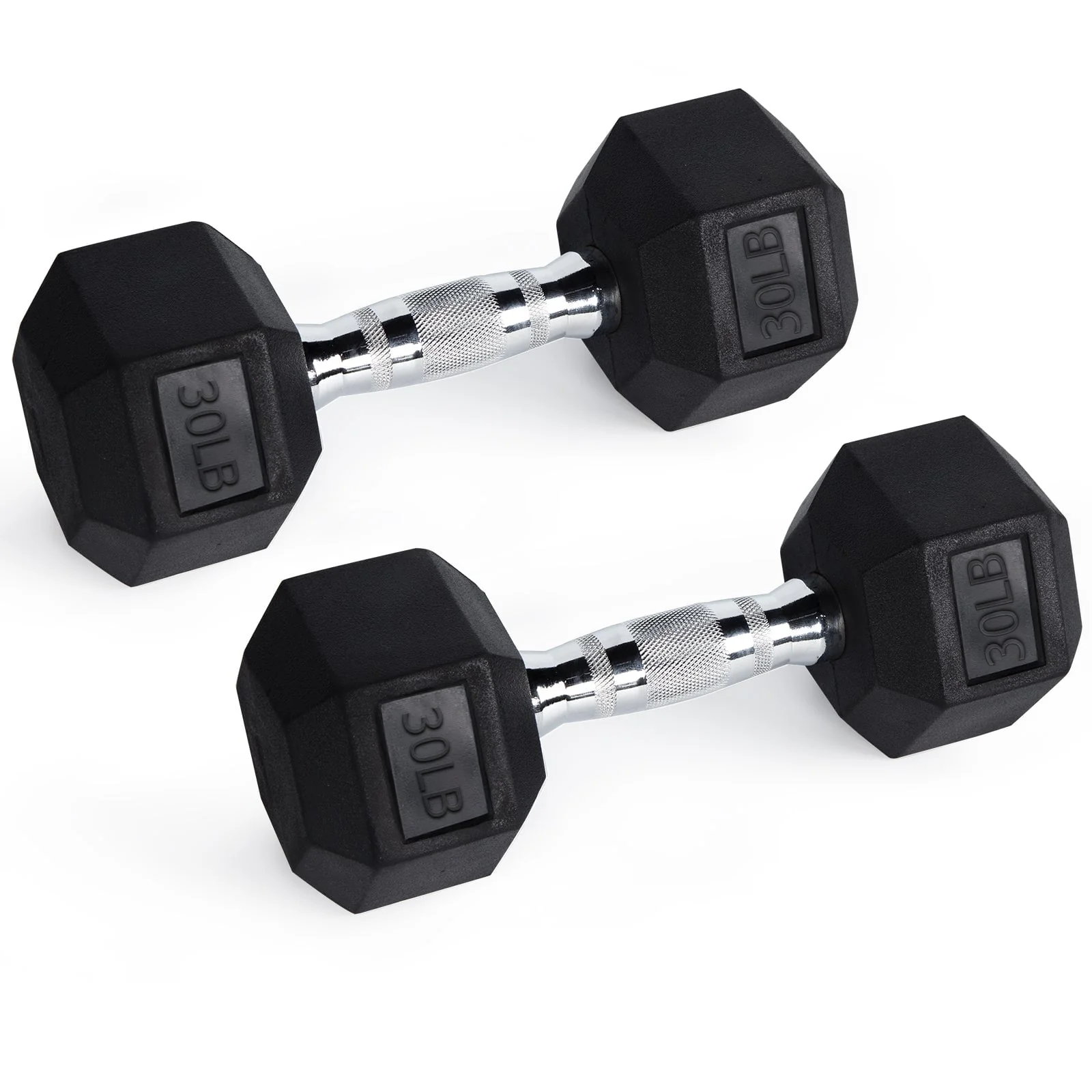 RitFit Rubber Hex Dumbbells Pairs and Sets - Image 15