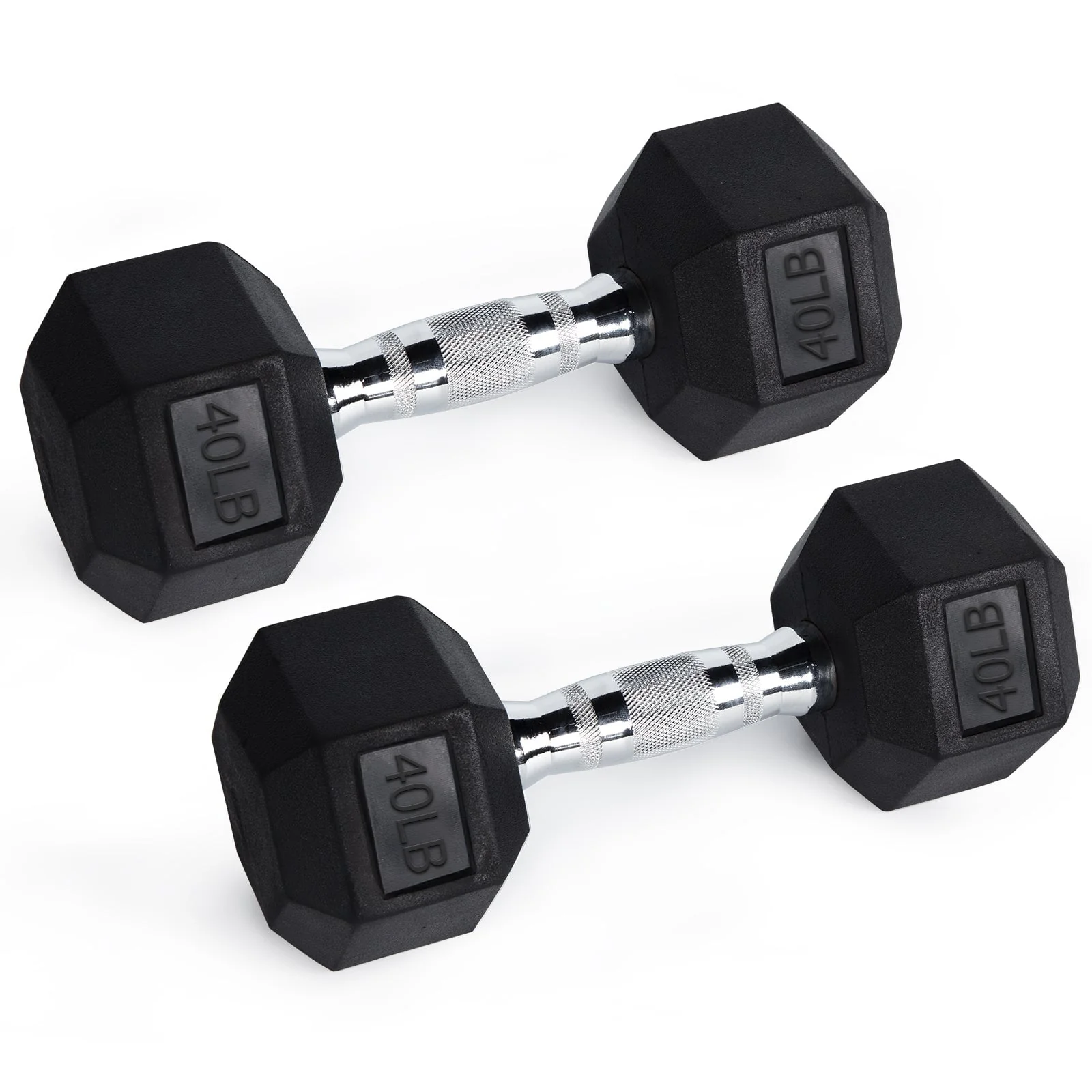 RitFit Rubber Hex Dumbbells Pairs and Sets - Image 17