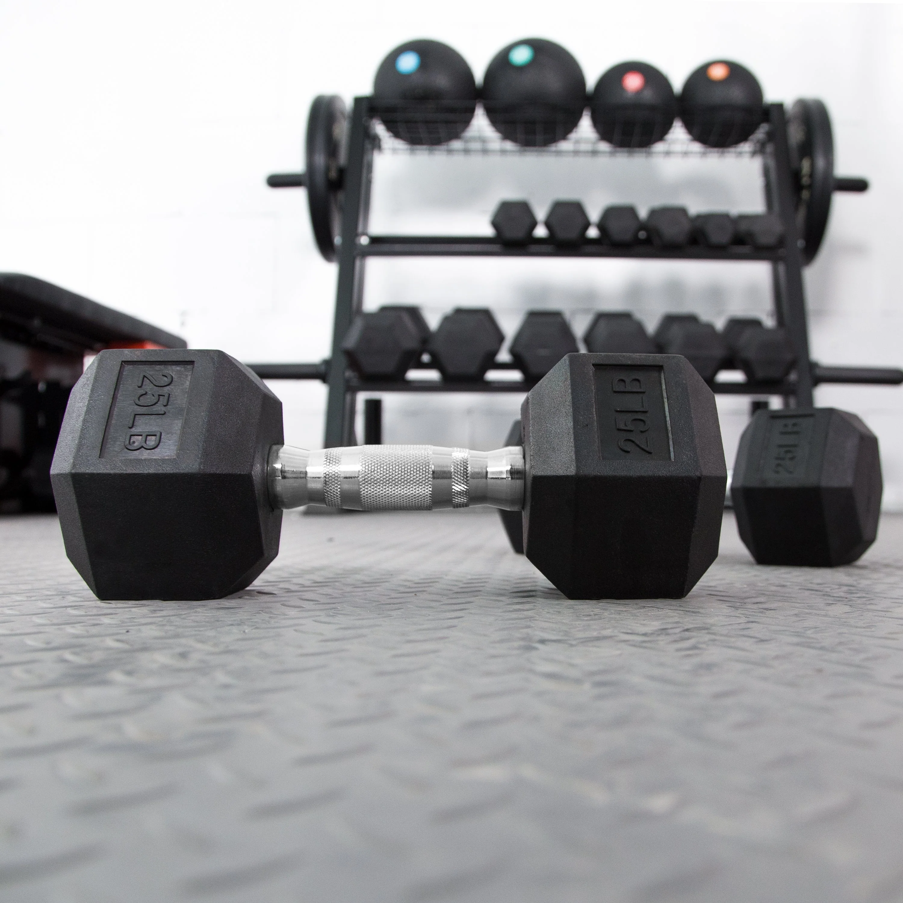 RitFit Rubber Hex Dumbbells Pairs and Sets - Image 6
