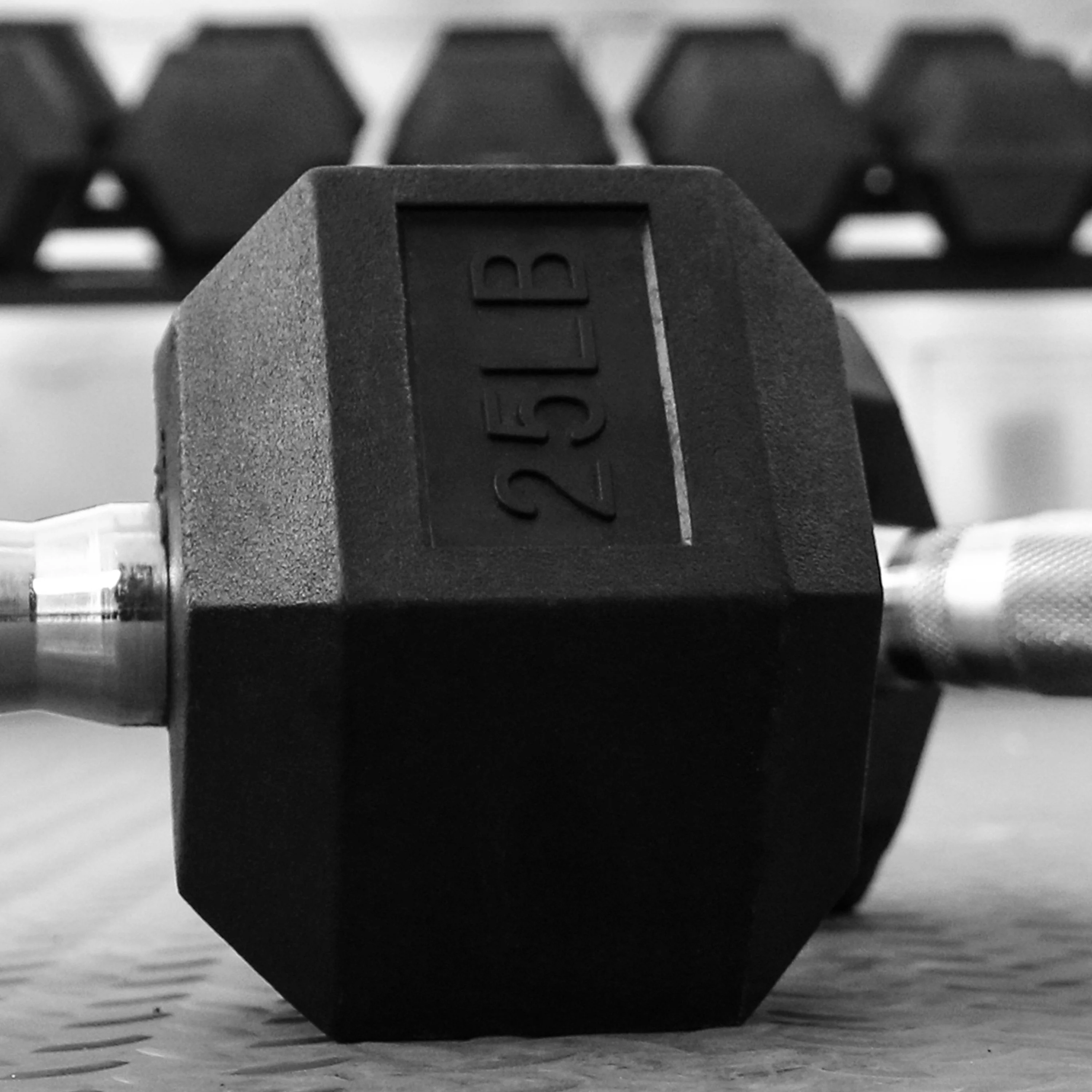 RitFit Rubber Hex Dumbbells Pairs and Sets - Image 7