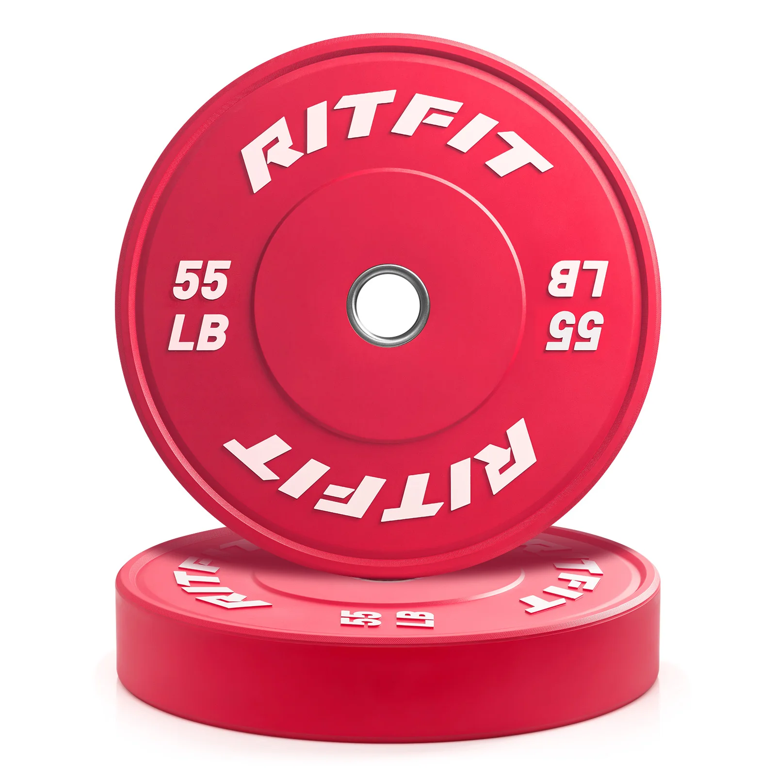 RitFit High-Grade Color Bumper Plates Olympic 2-Inch Rubber - Image 12