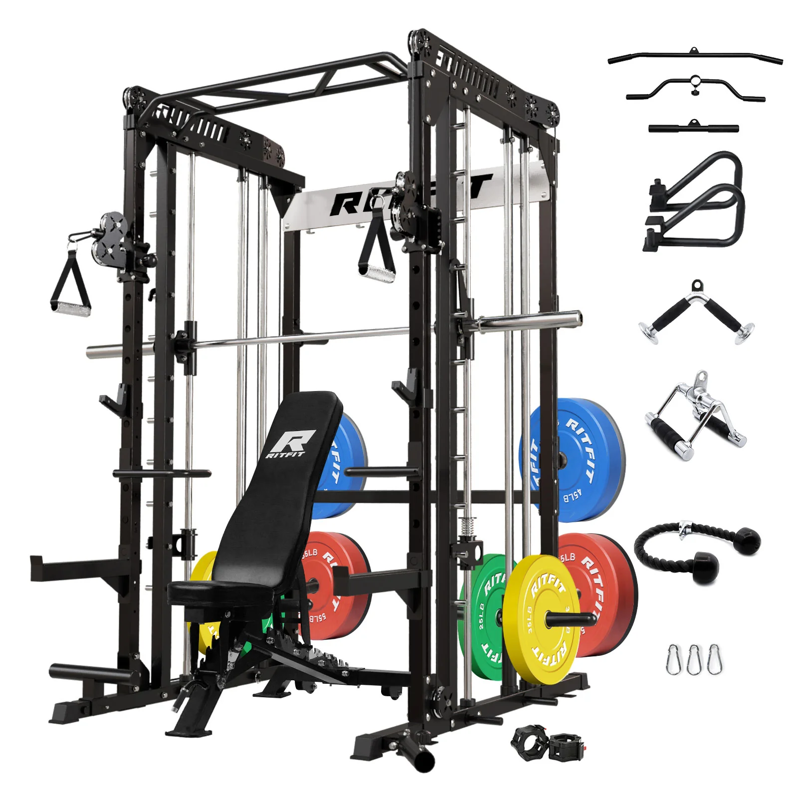 RitFit M1 PRO Smith Machine Home Gym Package Comprehensive All-In-One Workout System - Image 16