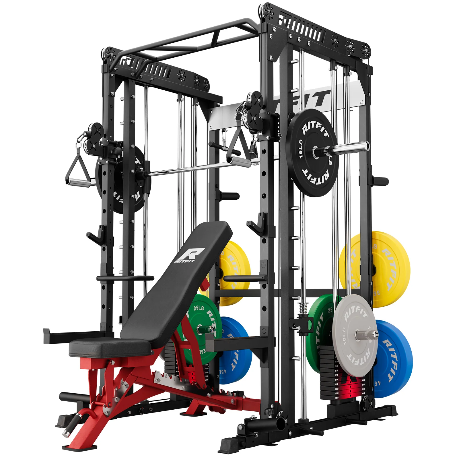 RitFit M1 PRO Smith Machine Weight Stack Home Gym Package - Image 16
