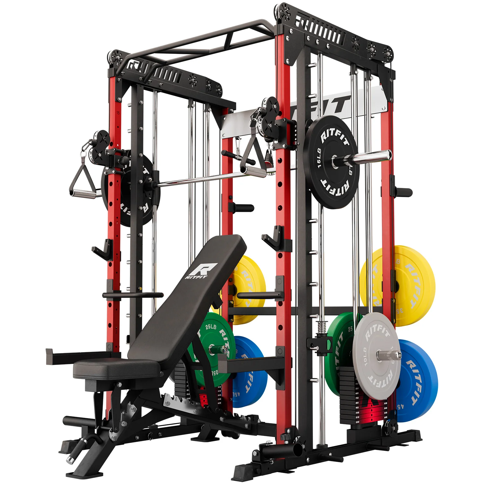 RitFit M1 PRO Smith Machine Weight Stack Home Gym Package - Image 17