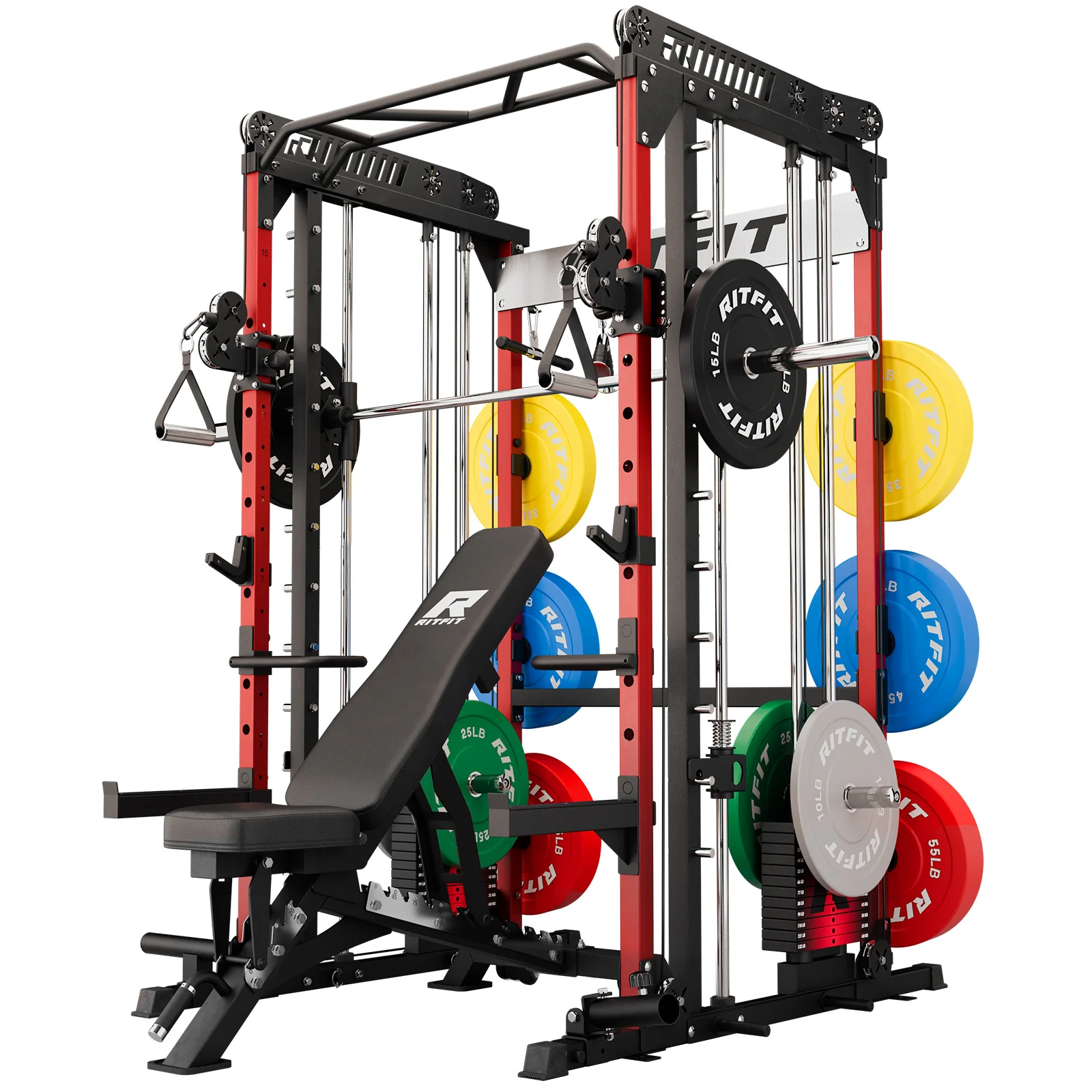 RitFit M1 PRO Smith Machine Weight Stack Home Gym Package - Image 18