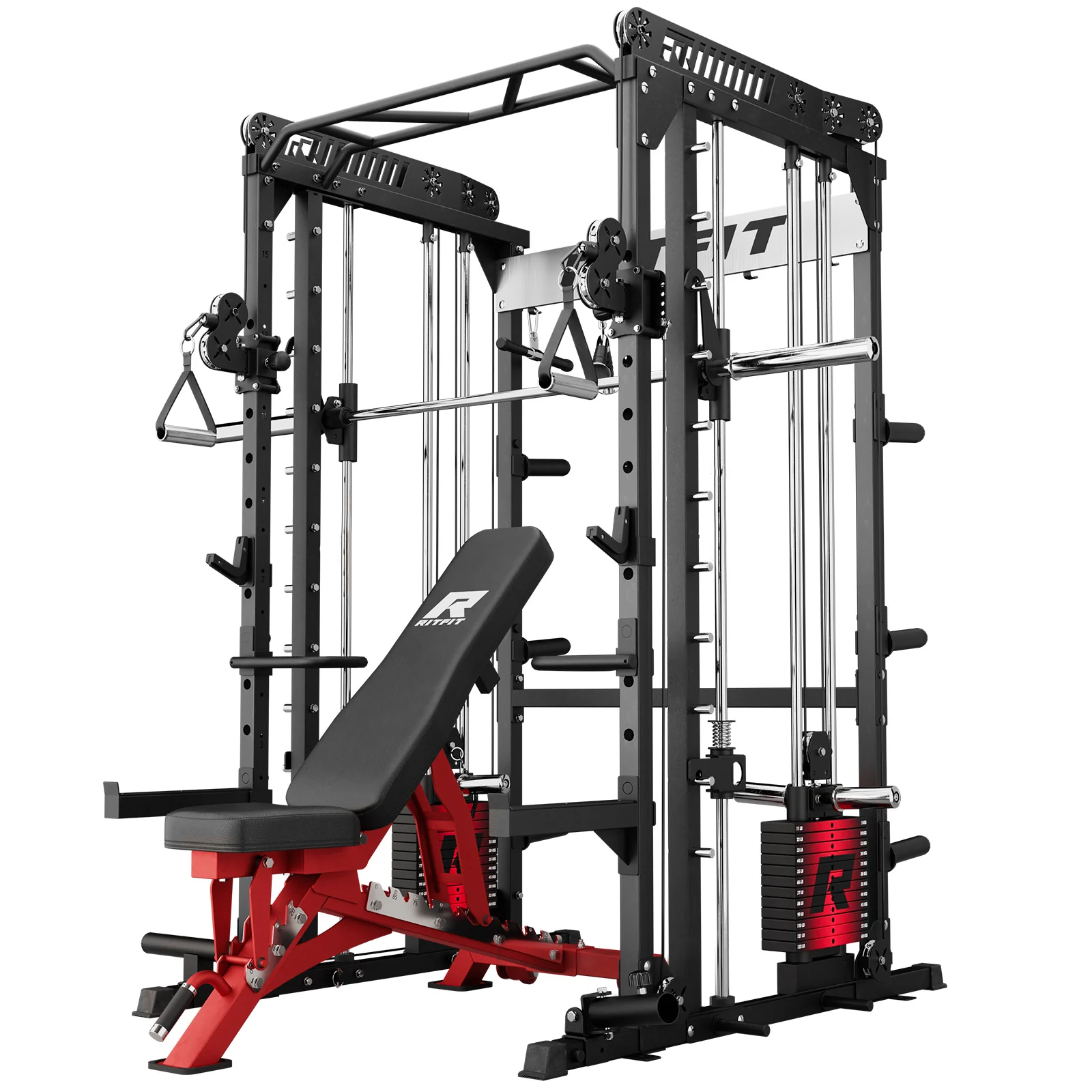 RitFit M1 PRO Smith Machine Weight Stack Home Gym Package - Image 21