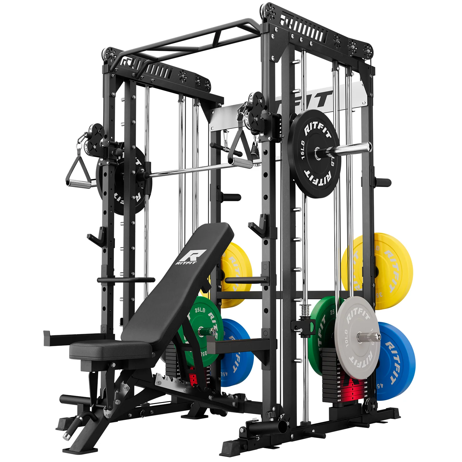 RitFit M1 PRO Smith Machine Weight Stack Home Gym Package - Image 23
