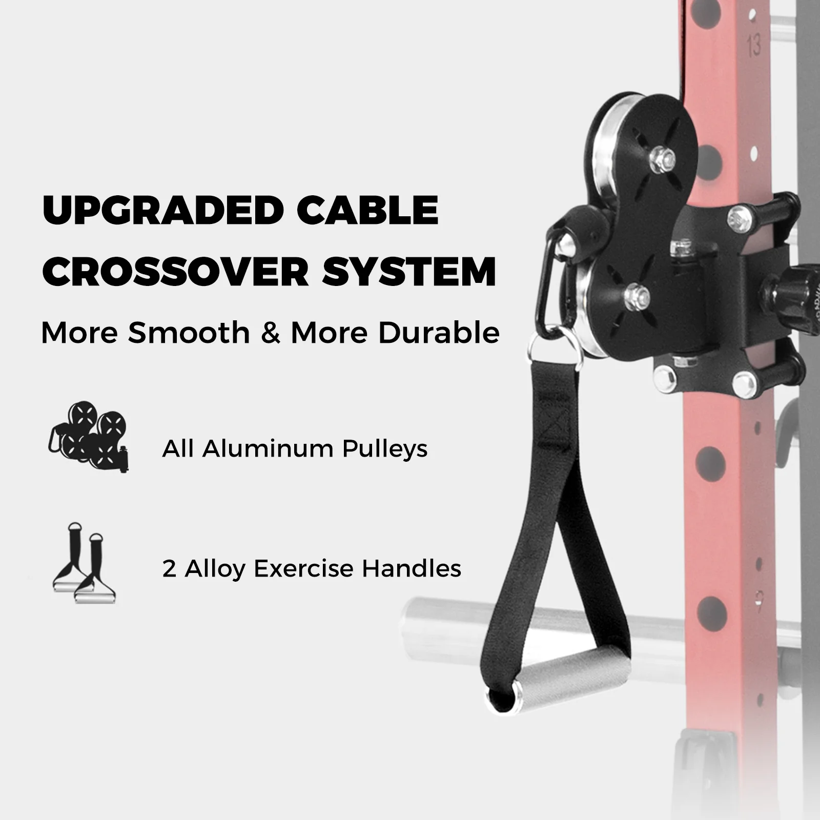 RitFit M1 PRO Multi-Functional Smith Machine with Cable Crossover System and Squat Rack for Home Gym - Image 7
