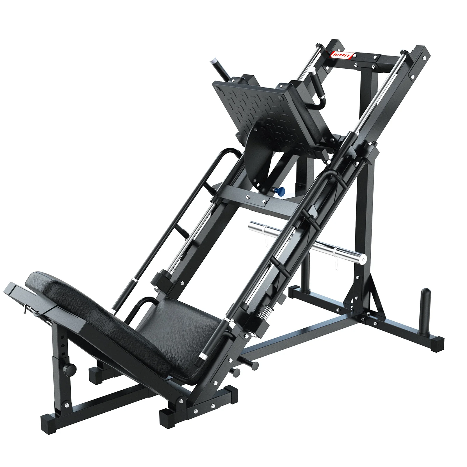 RitFit BLP01 45 Degree 3-In-1 Leg Press Hack Squat and Calf Raise Machine - Image 3