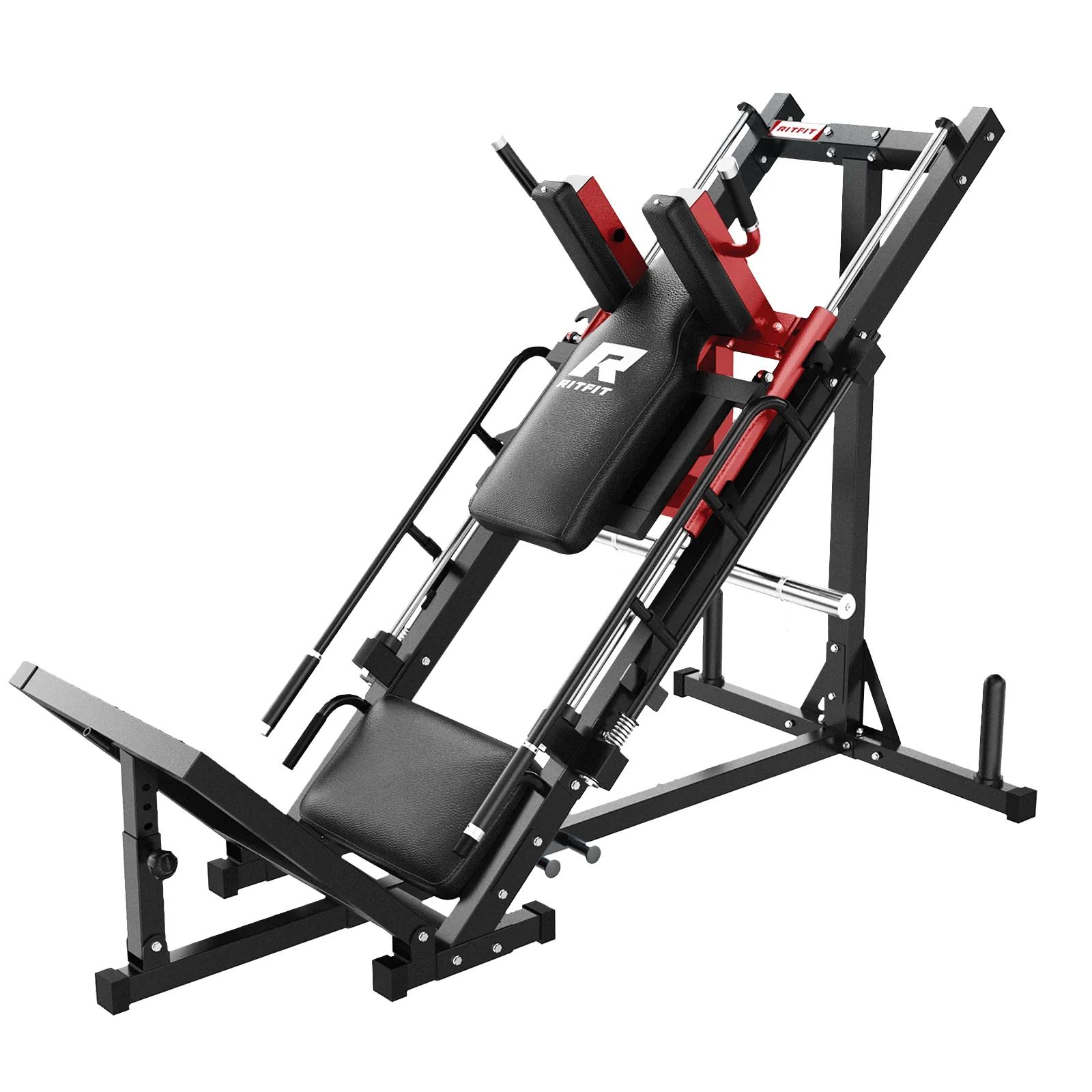 RitFit BLP01 45 Degree 3-In-1 Leg Press Hack Squat and Calf Raise Machine - Image 9