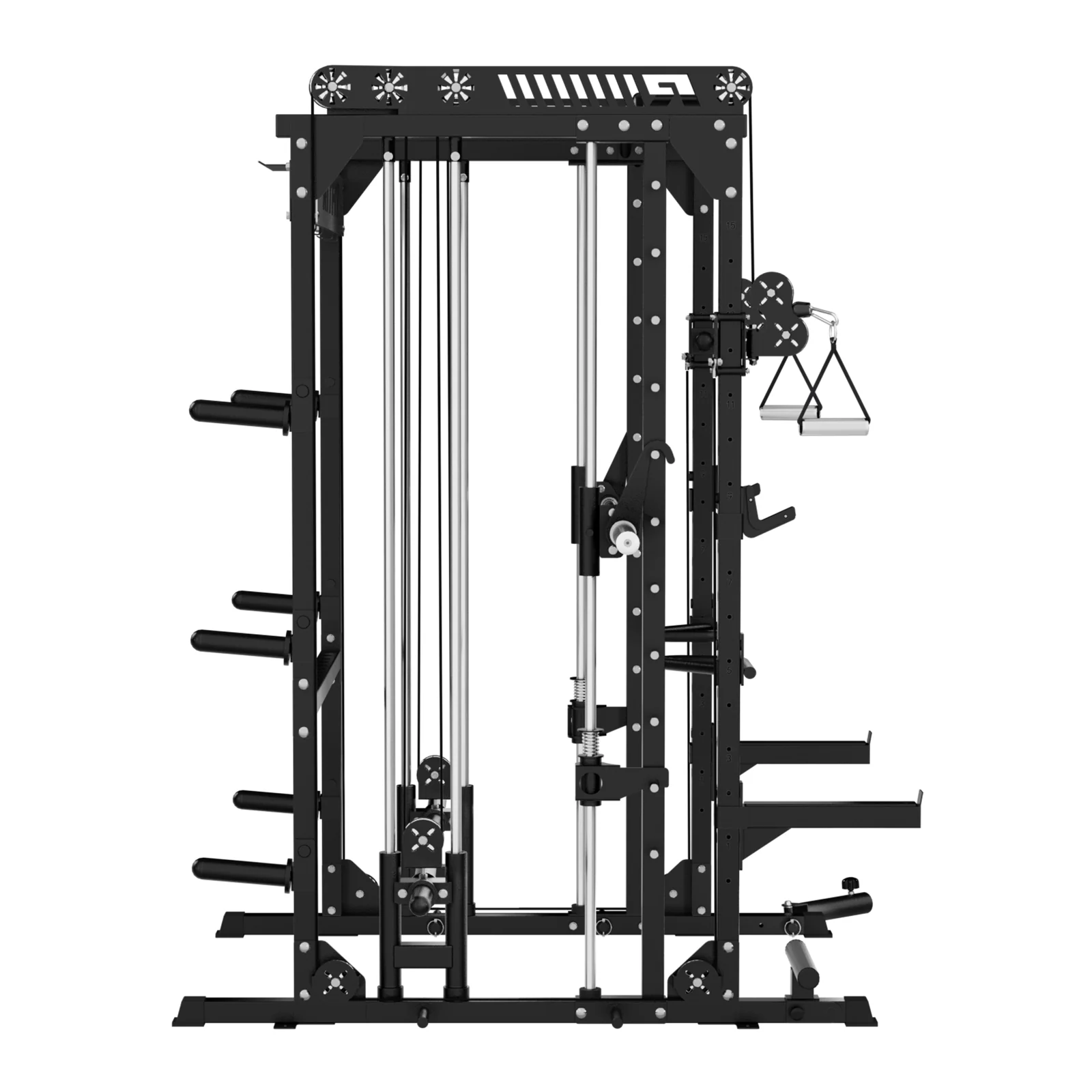 RitFit M1 PRO Multi-Functional Smith Machine with Cable Crossover System and Squat Rack for Home Gym - Image 5