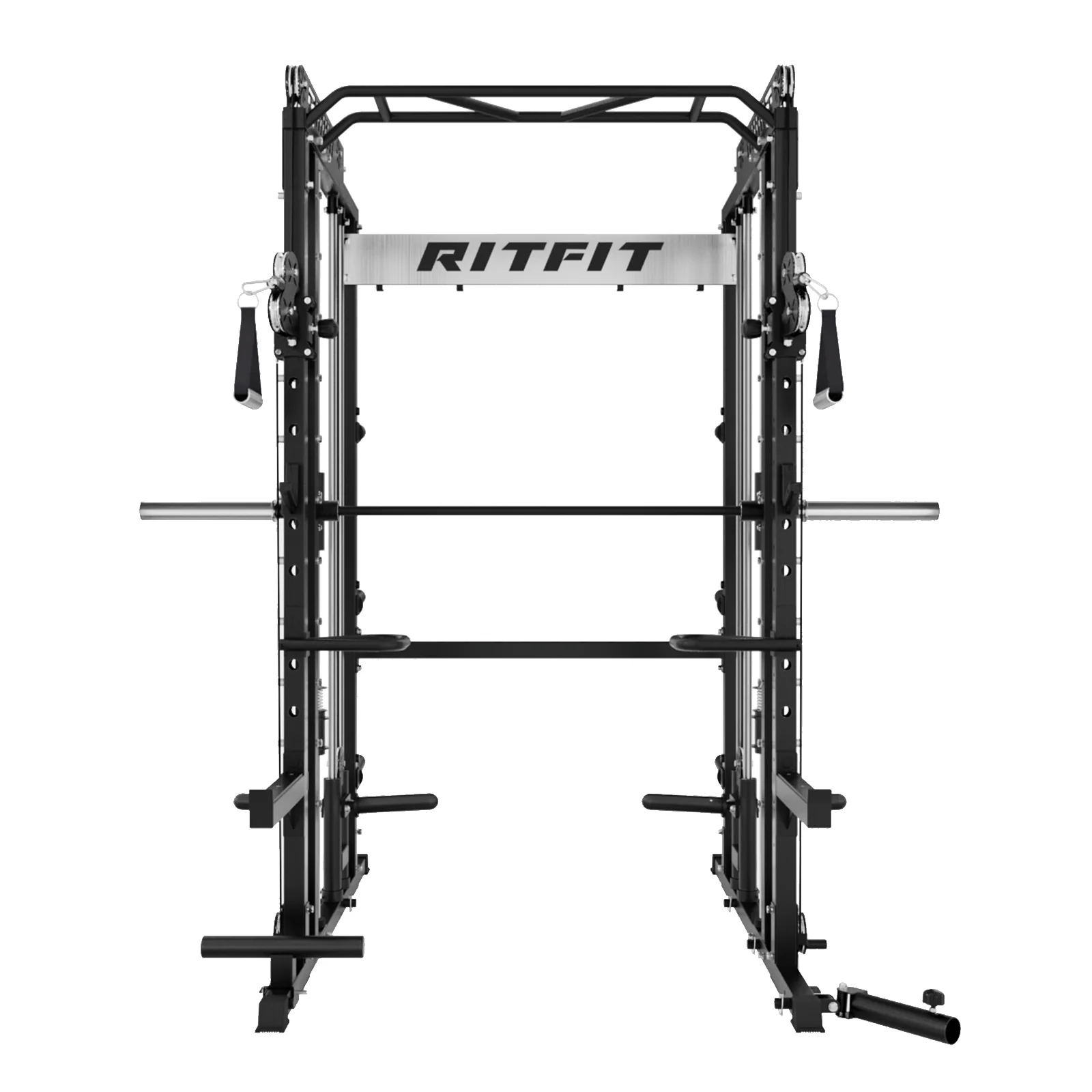 RitFit M1 PRO Multi-Functional Smith Machine with Cable Crossover System and Squat Rack for Home Gym - Image 6