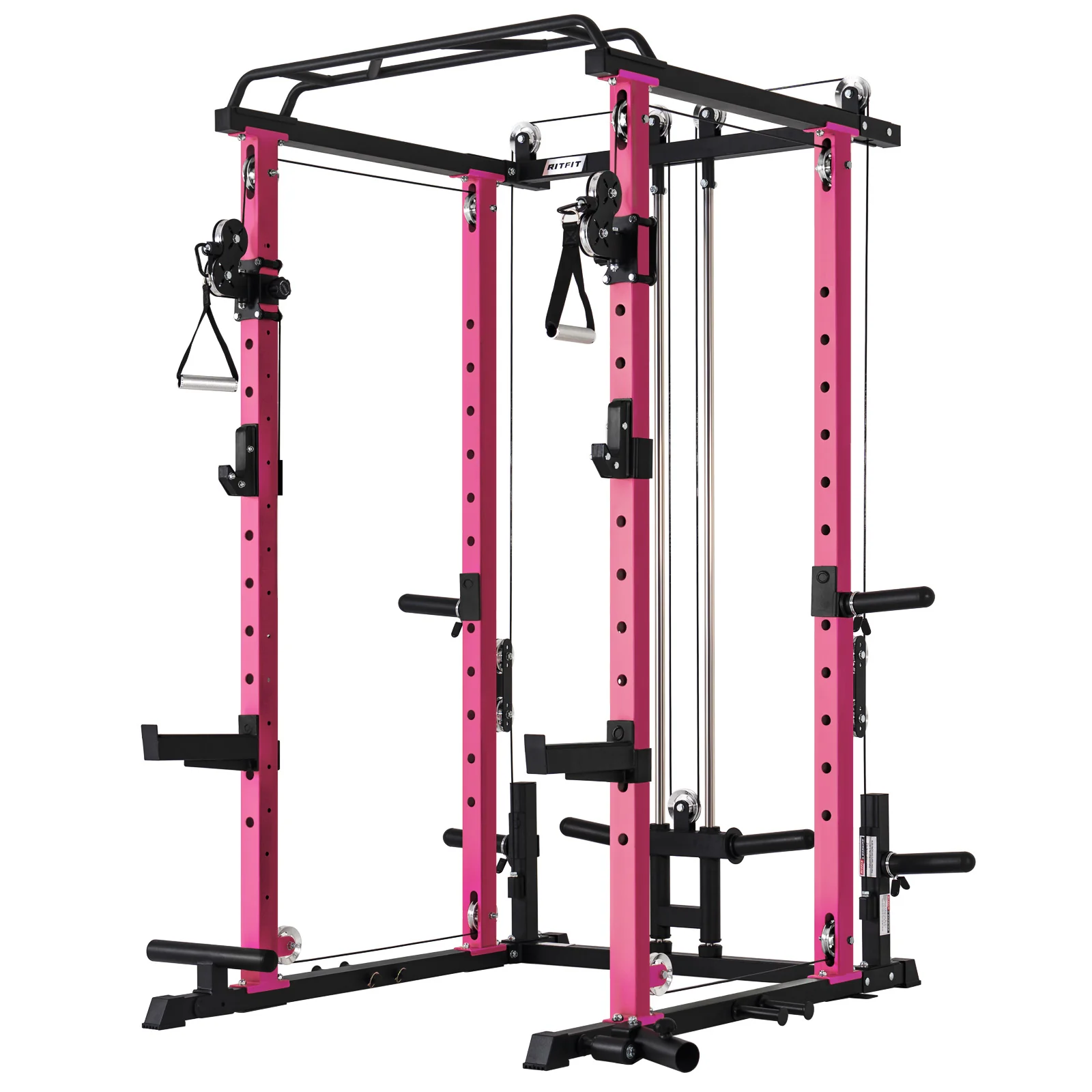 RitFit P3 Power Cage 1200lbs with Smooth Cable System & Aluminum Pulleys - Image 4