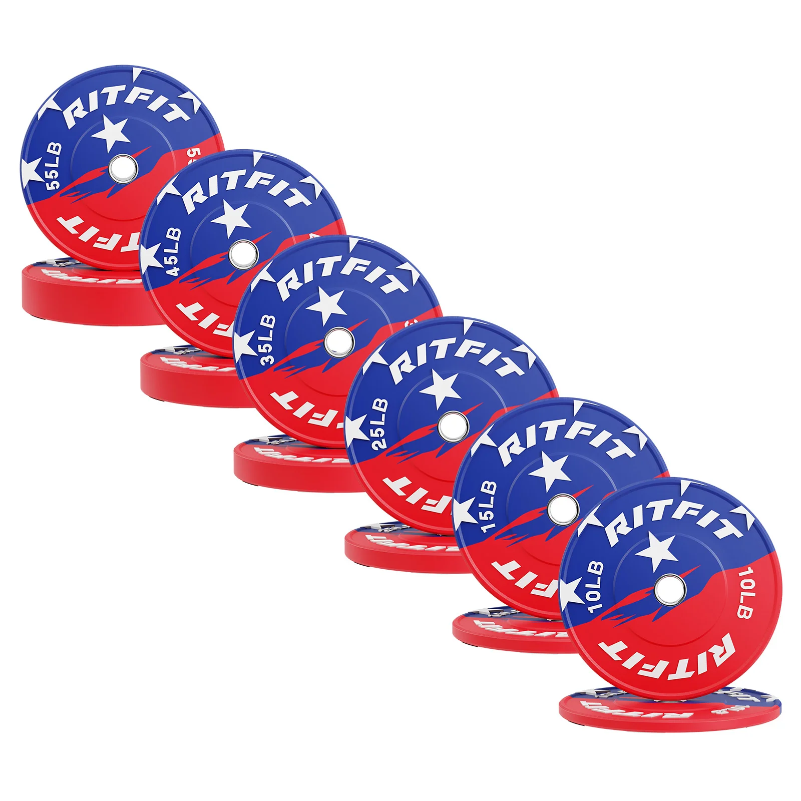 RitFit Patriotic Color Bumper Plates - 2 Inch - Image 13