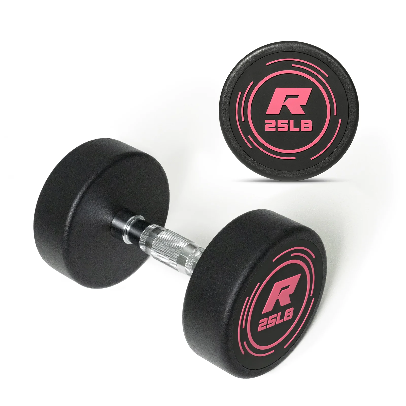 RitFit Pink PVC-Coated Round Dumbbells in Pairs - Image 14