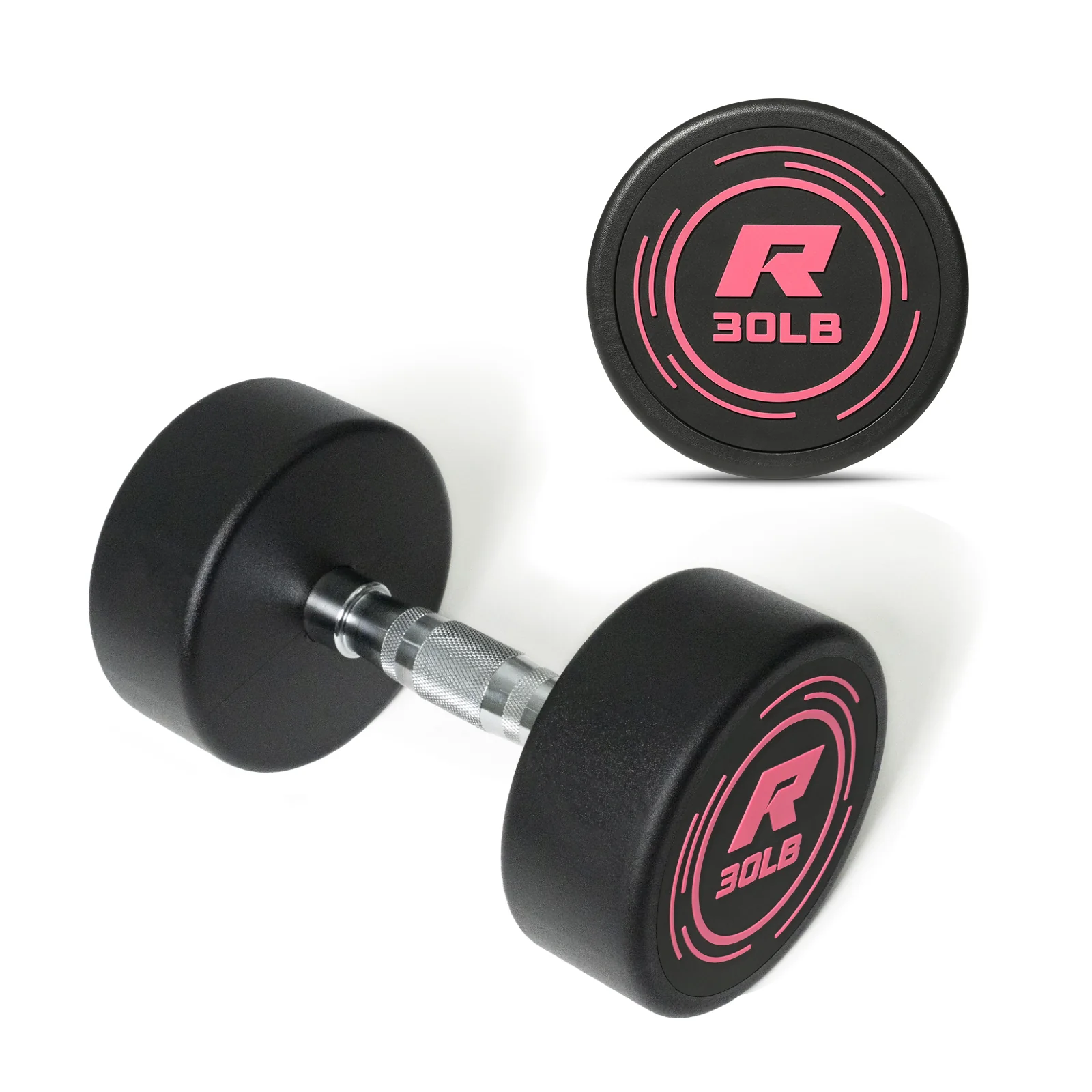 RitFit Pink PVC-Coated Round Dumbbells in Pairs - Image 16