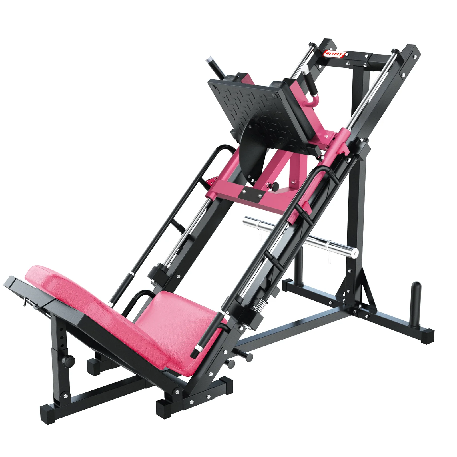RitFit BLP01 45 Degree 3-In-1 Leg Press Hack Squat and Calf Raise Machine - Image 12