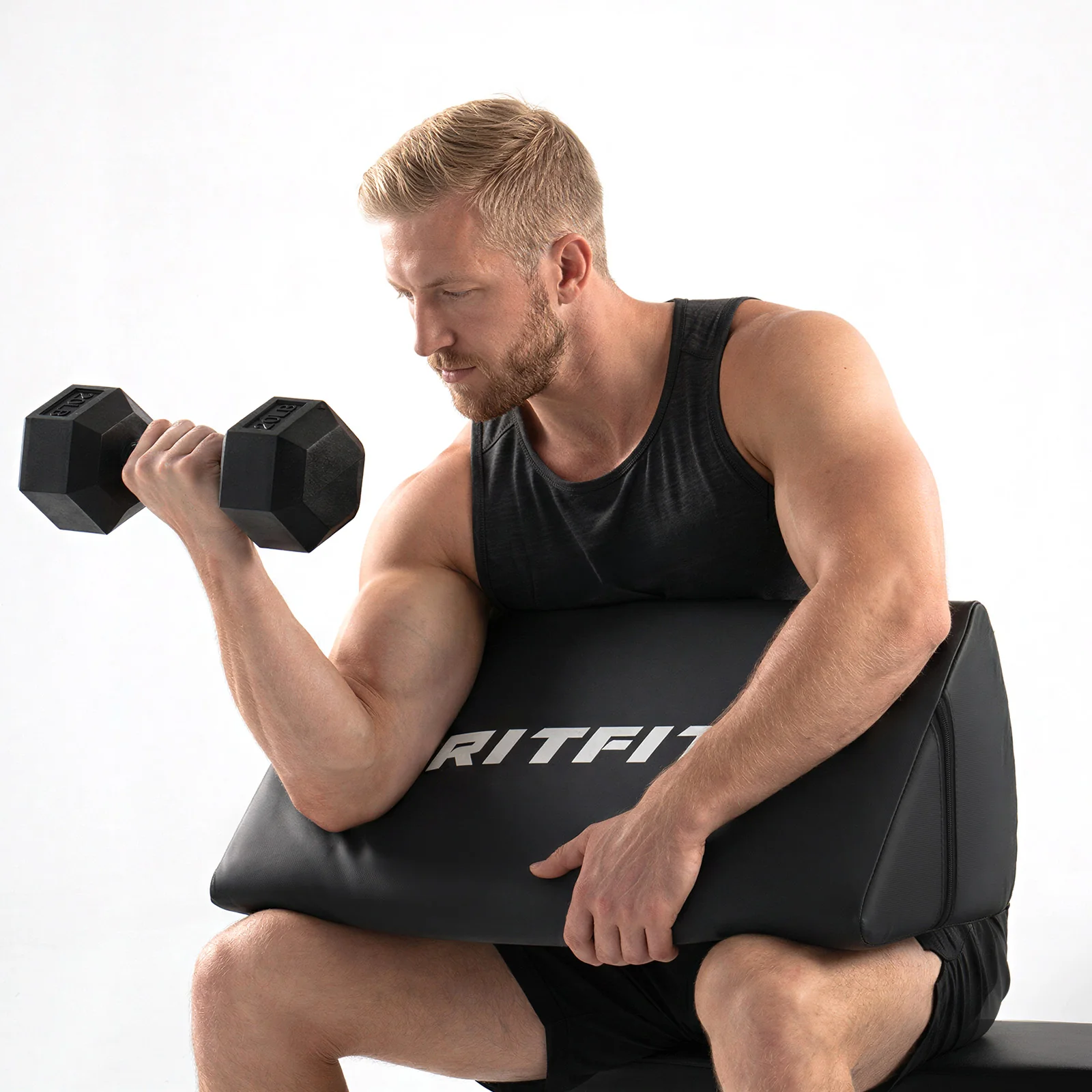 RitFit Preacher Curl Pad Ergonomic Biceps Support - Image 7
