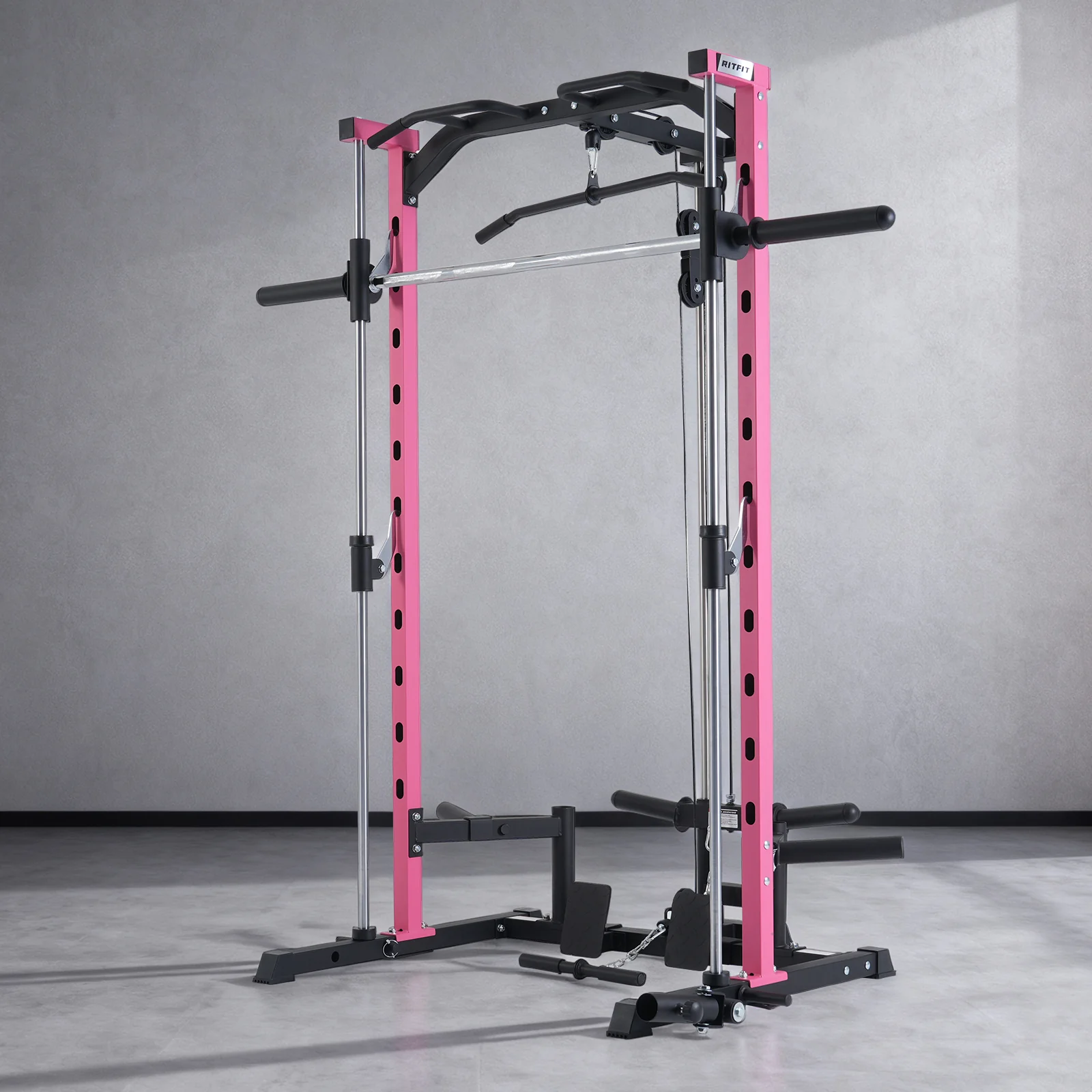 RitFit PSR05 2.0 Pink Smith Machine with LAT-Pull Down - Image 8